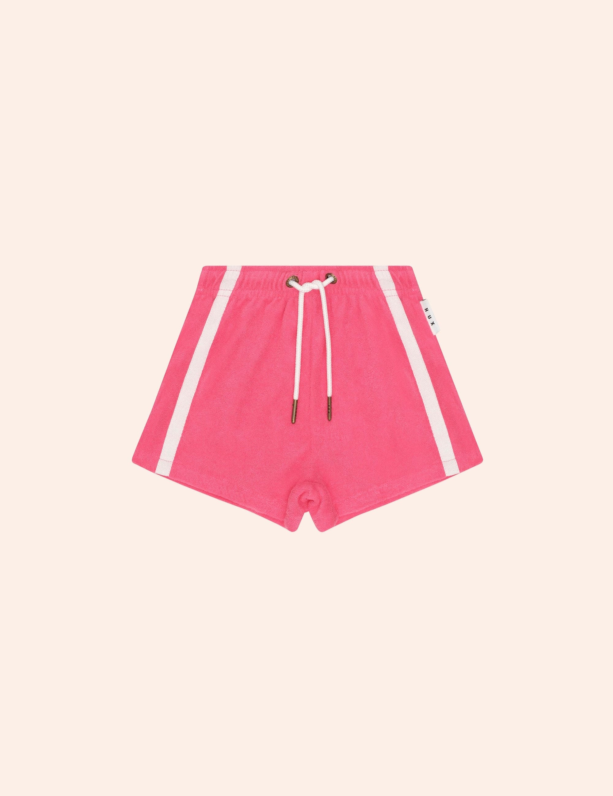 Raspberry Towelling Retro Short SHORT Huxbaby