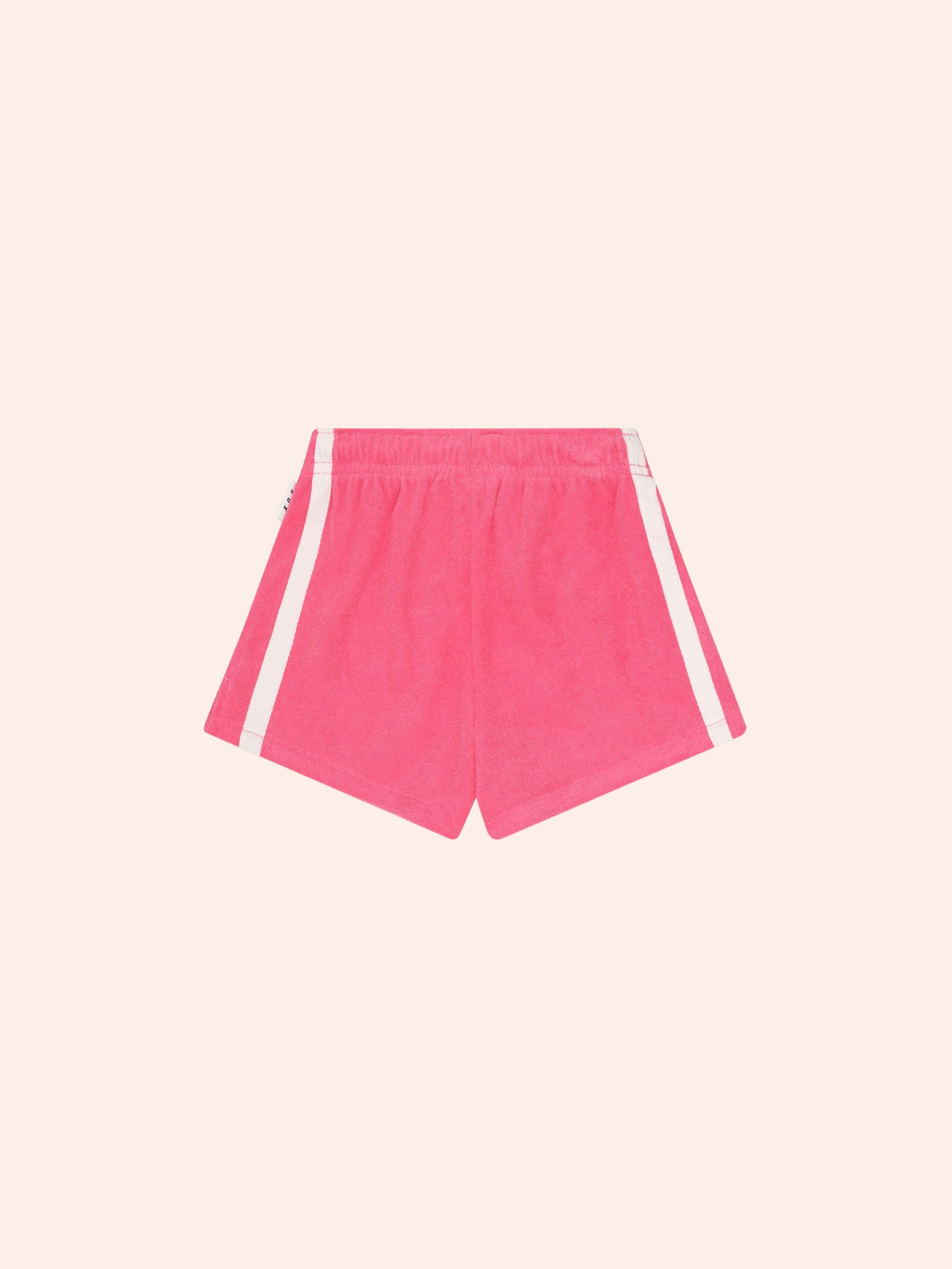 Raspberry Towelling Retro Short SHORT Huxbaby