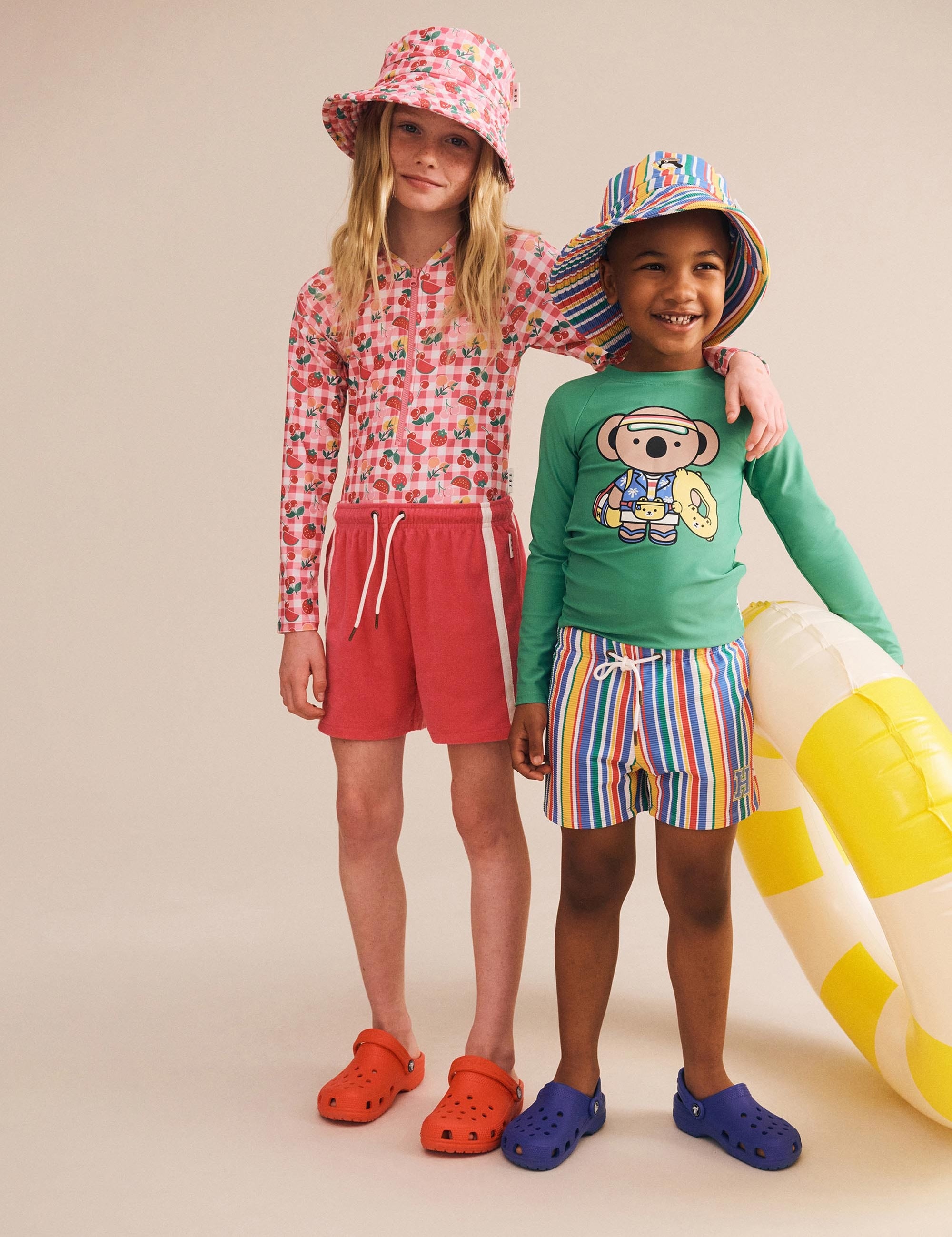 Raspberry Towelling Retro Short SHORT Huxbaby