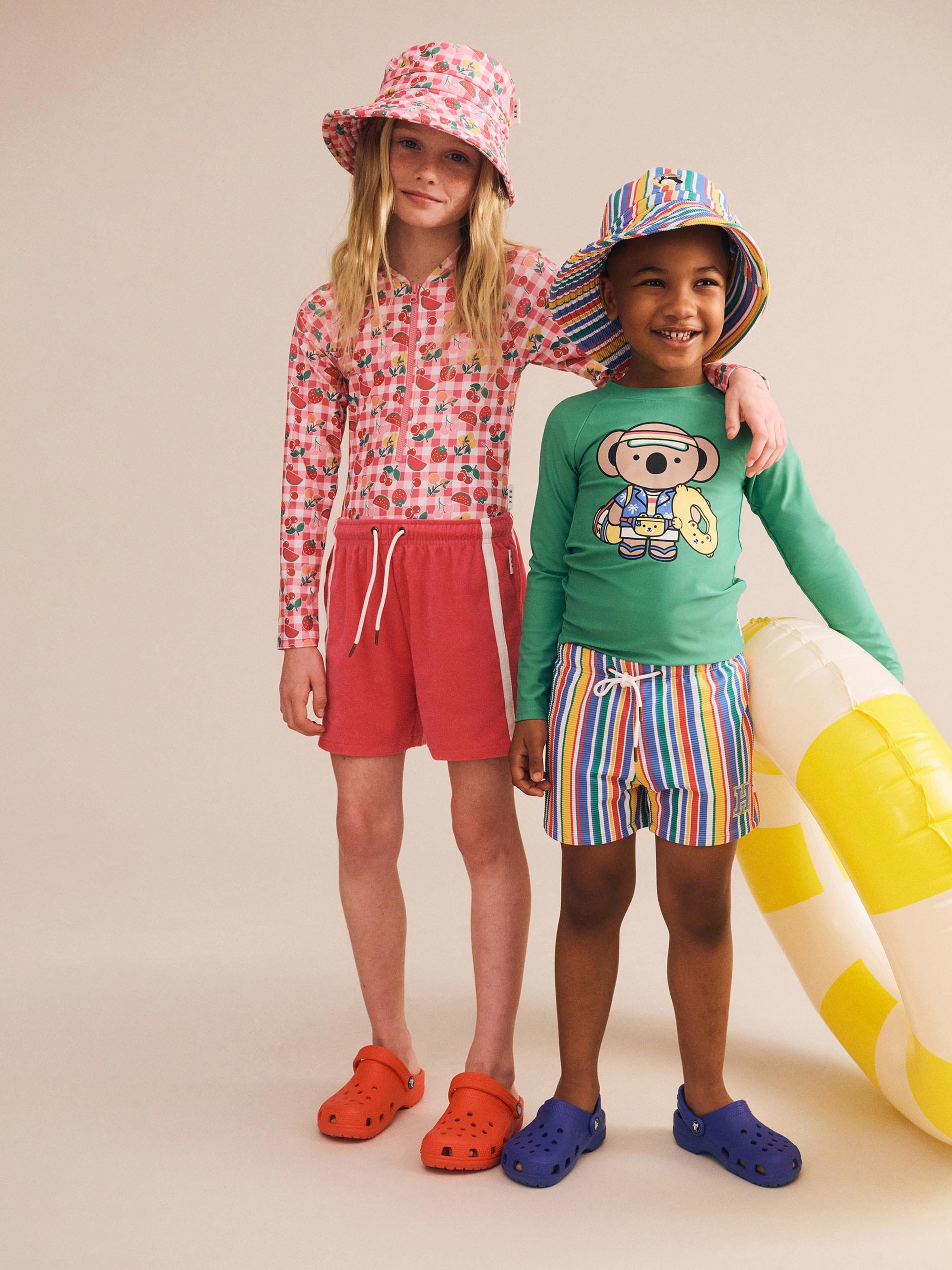 Raspberry Towelling Retro Short SHORT Huxbaby