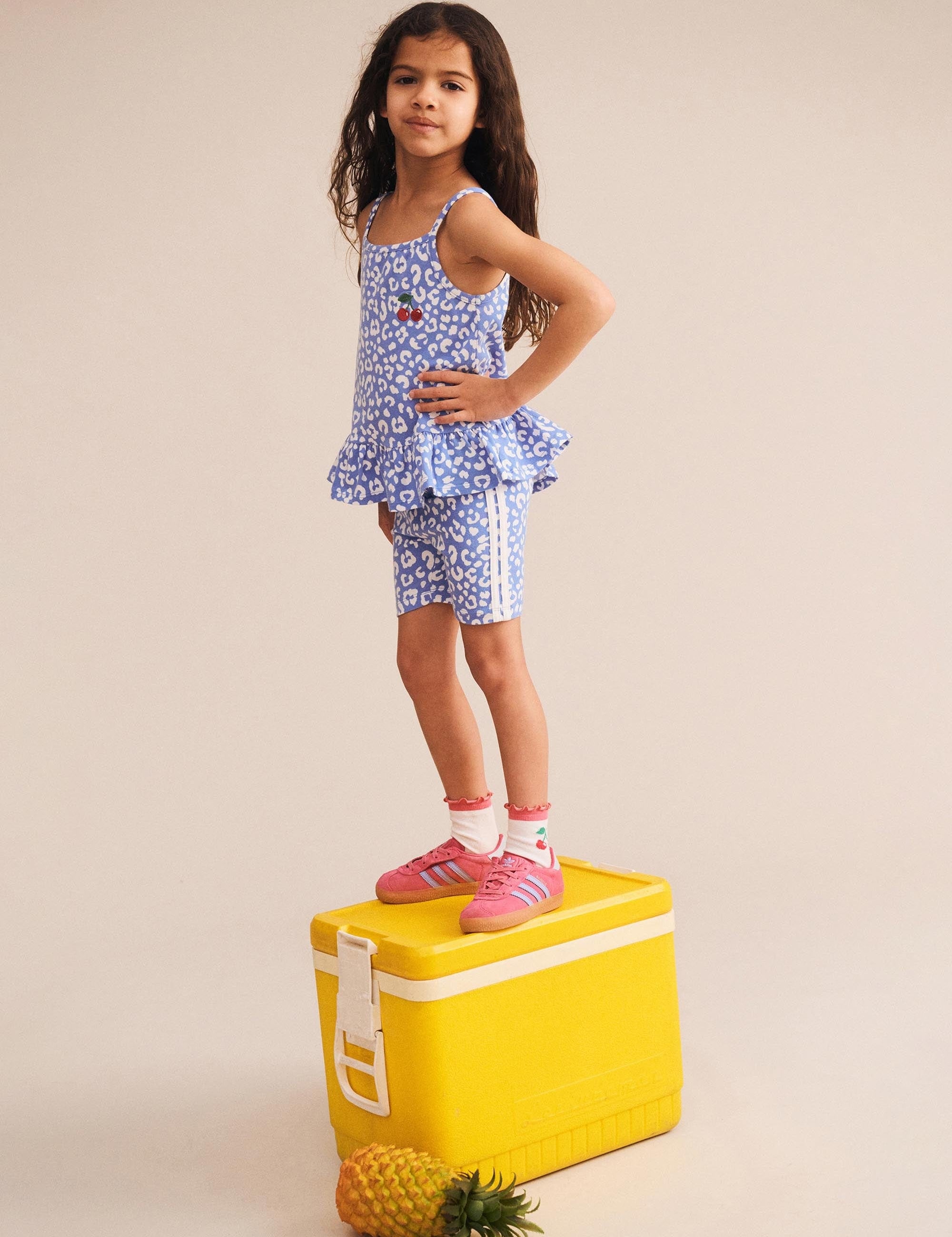 Leopard Cherry Bike Short SHORT Huxbaby