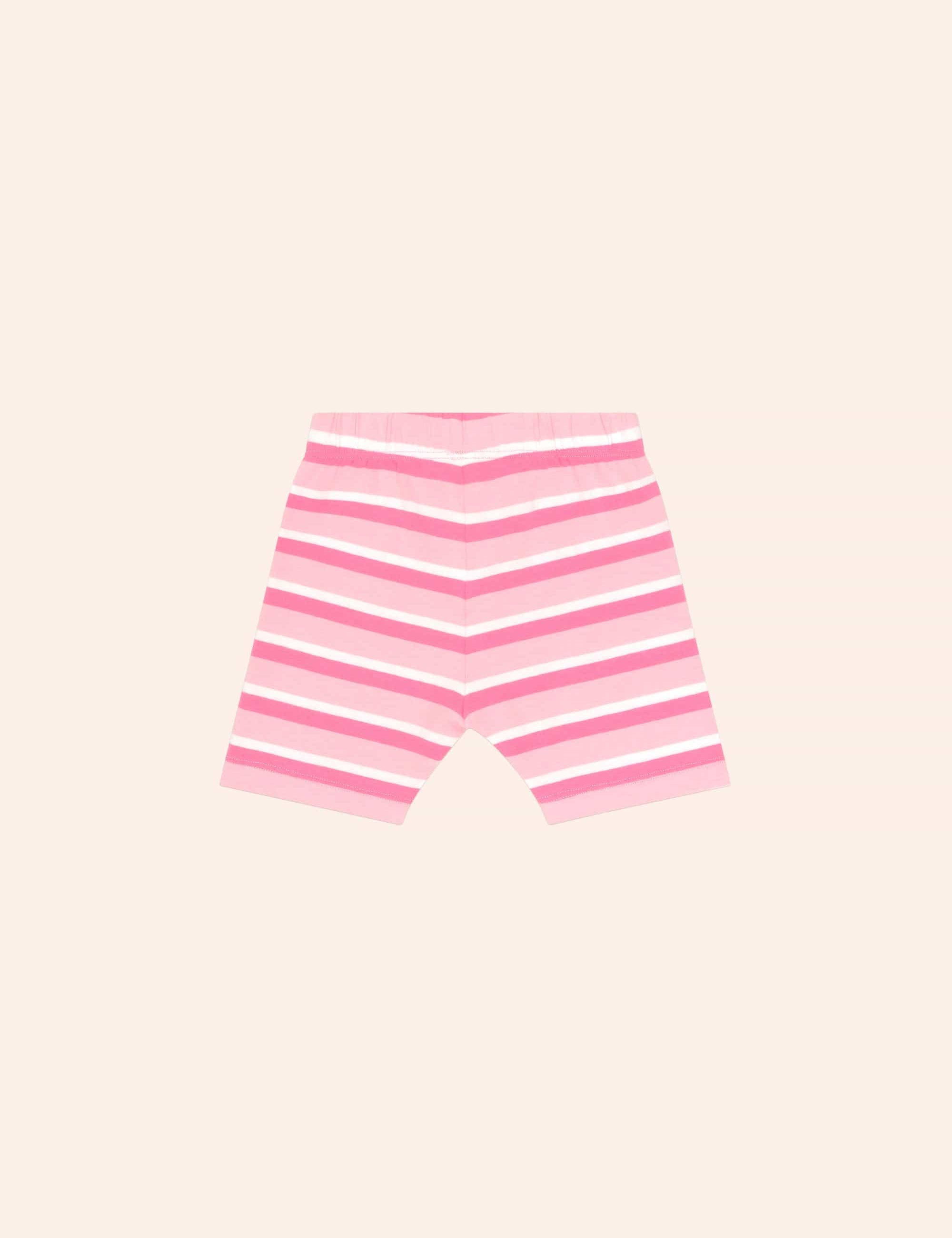 Cherry Stripe Bike Short SHORT Huxbaby