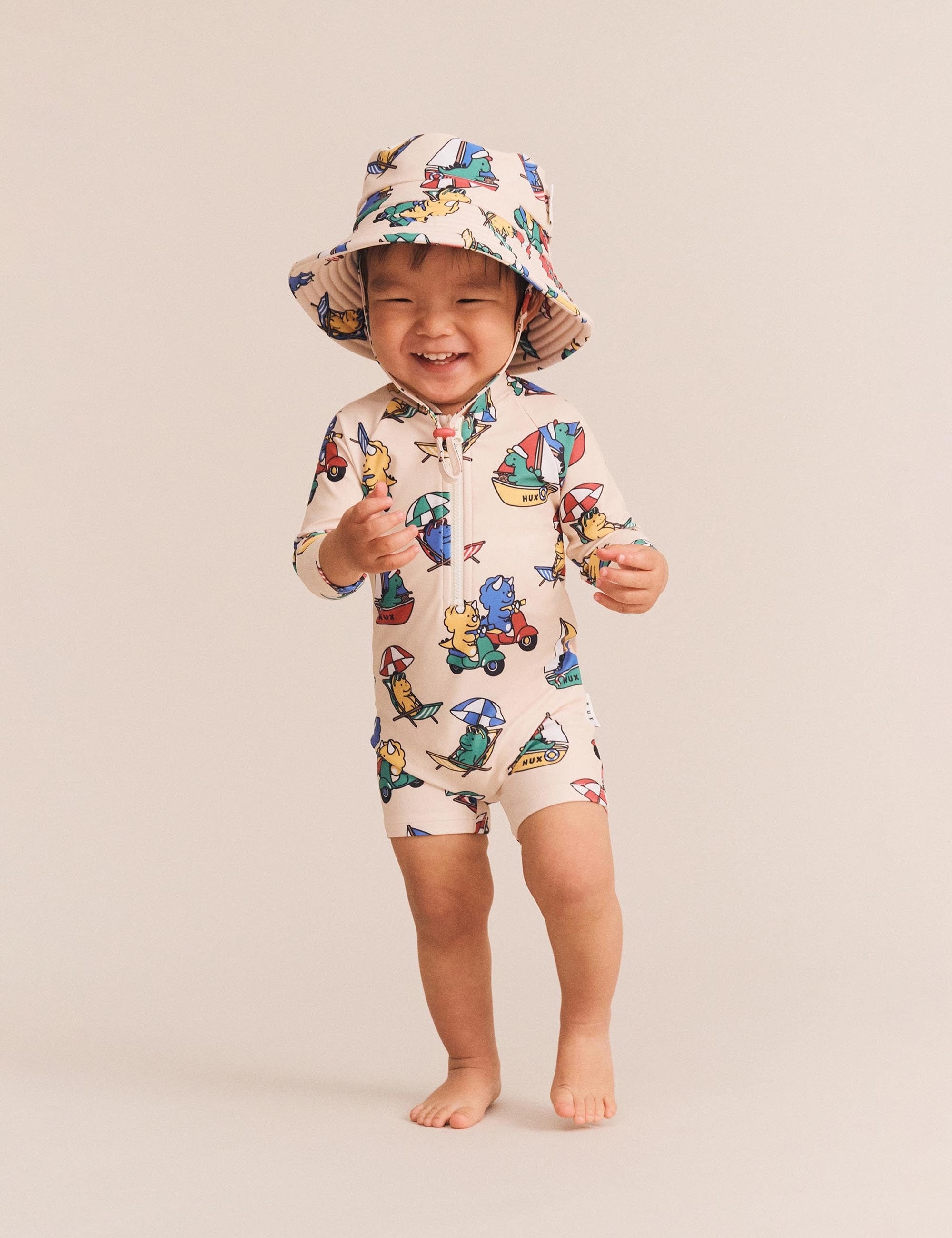 Vacay Dino Rashsuit SWIMWEAR Huxbaby