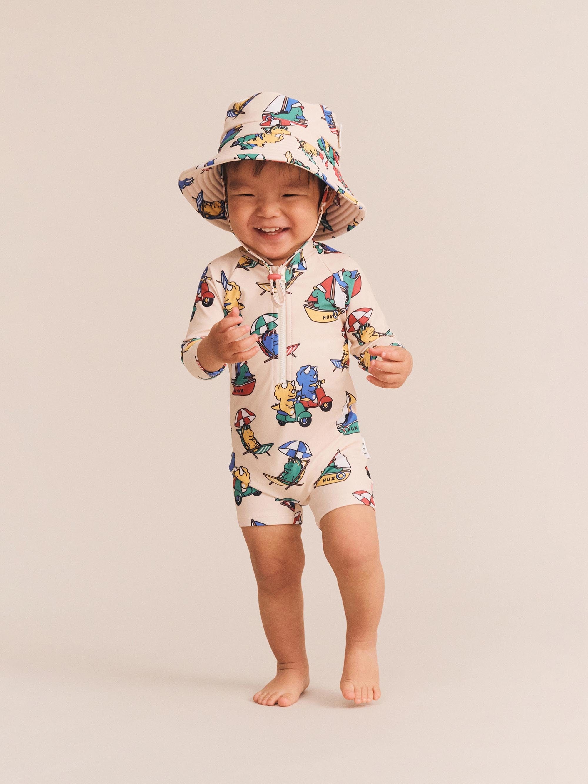 Vacay Dino Rashsuit SWIMWEAR Huxbaby