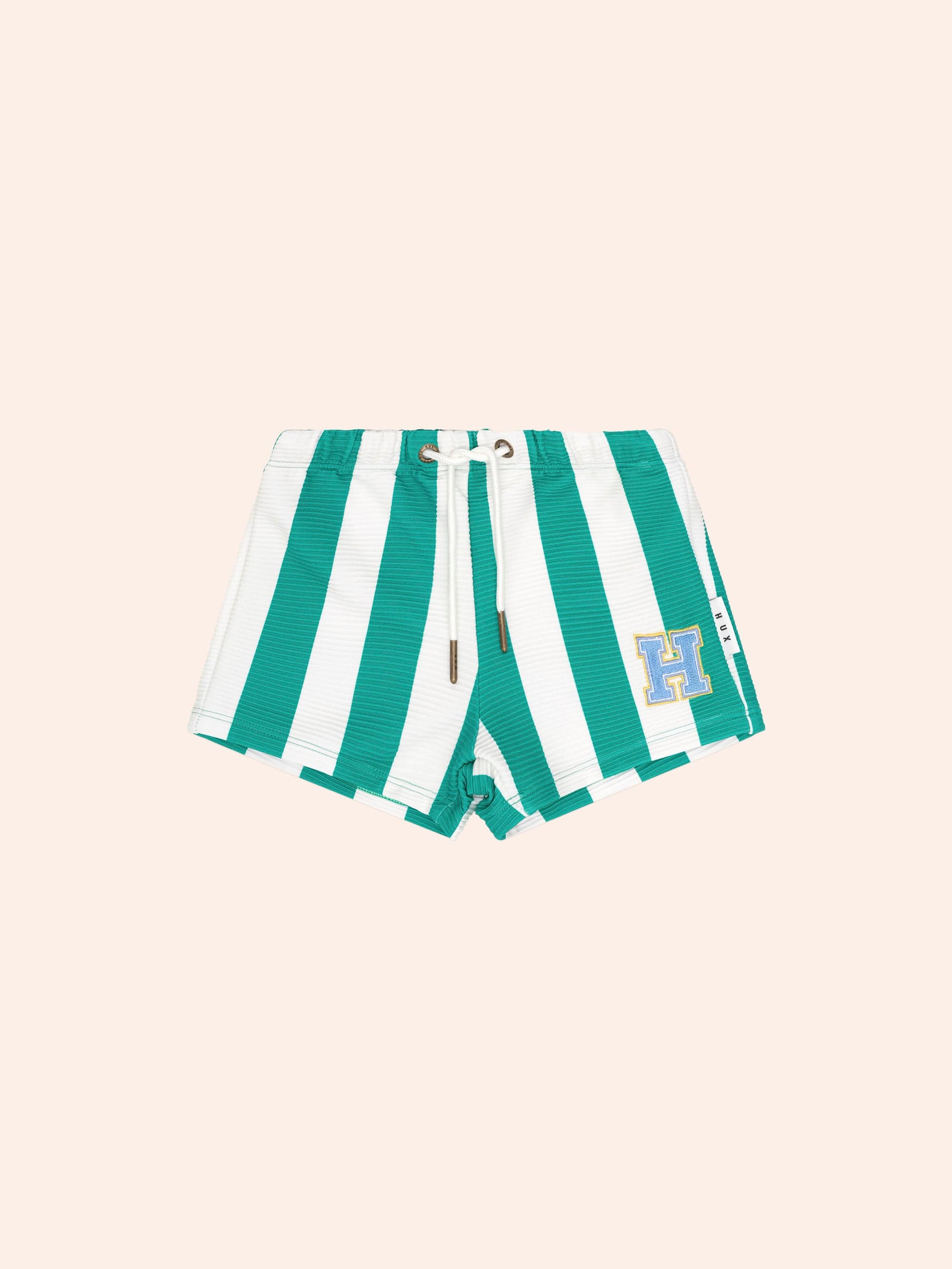 Green Stripe Ottoman Boardshort SWIMWEAR Huxbaby