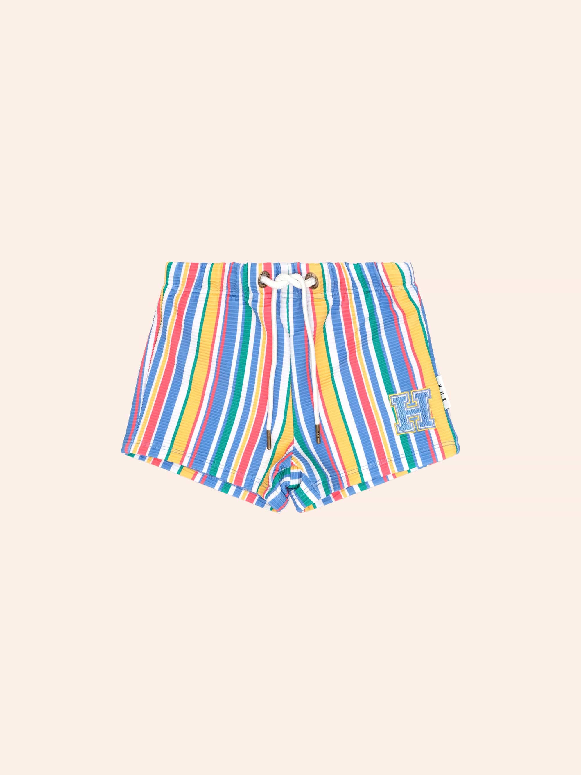 Paradiso Stripe Ottoman Boardshort SWIMWEAR Huxbaby