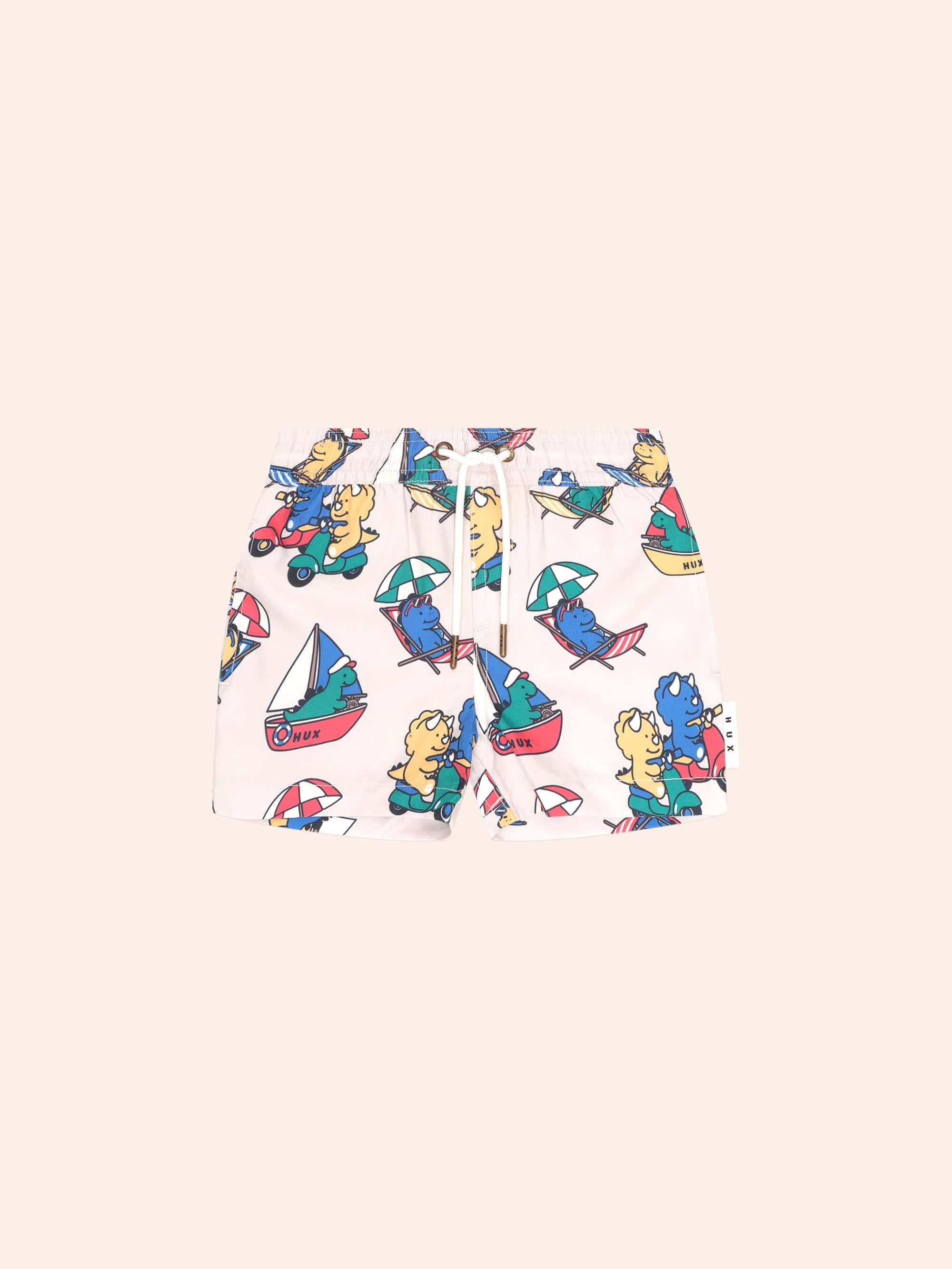 Vacay Dino Boardshort SWIMWEAR Huxbaby