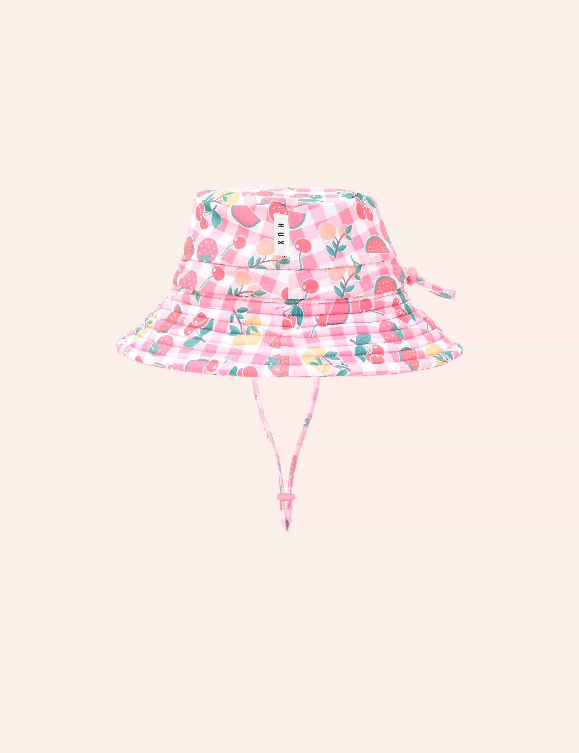 Tutti Frutti Gingham Swimhat SWIMWEAR Huxbaby