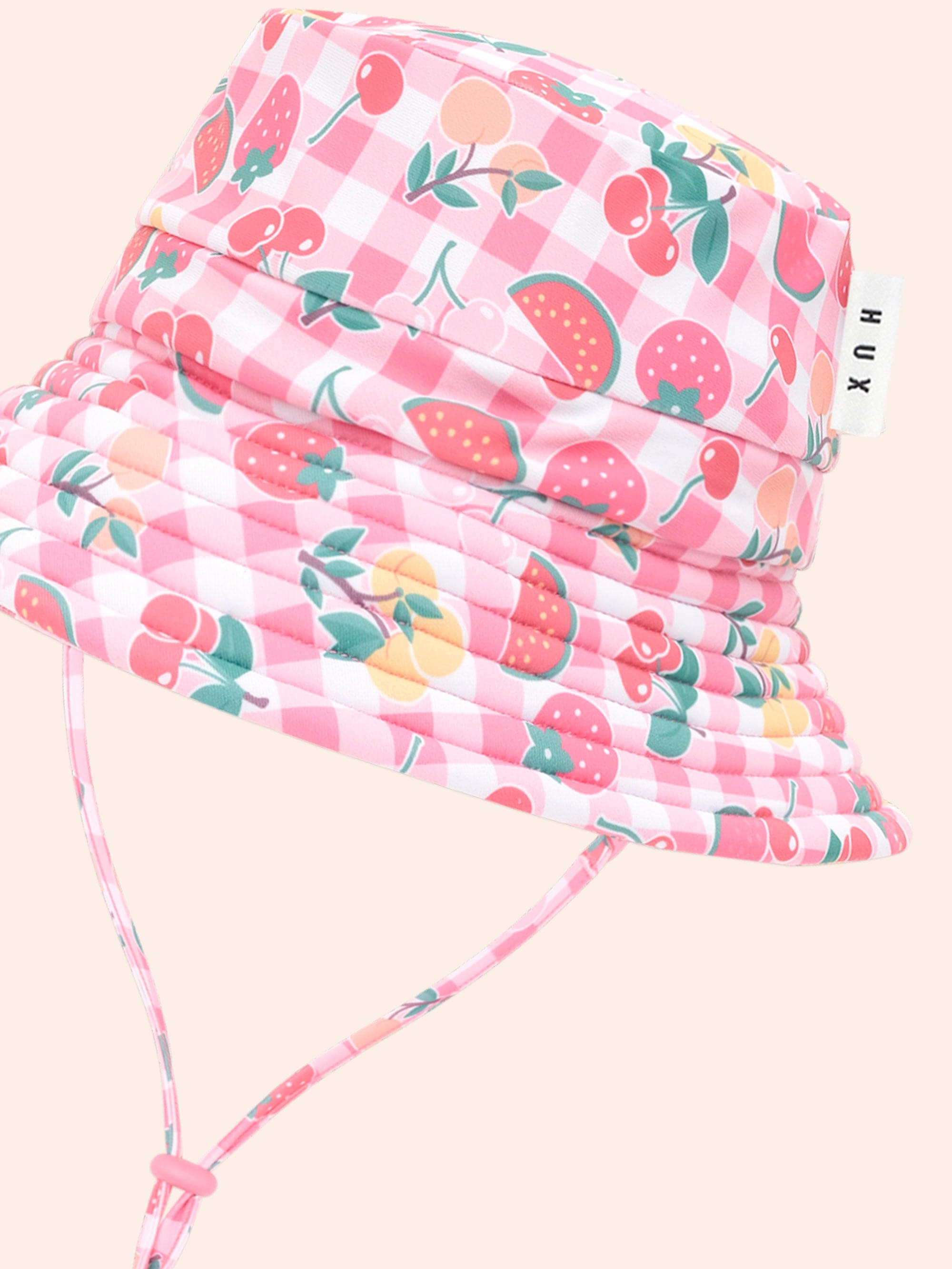Tutti Frutti Gingham Swimhat SWIMWEAR Huxbaby