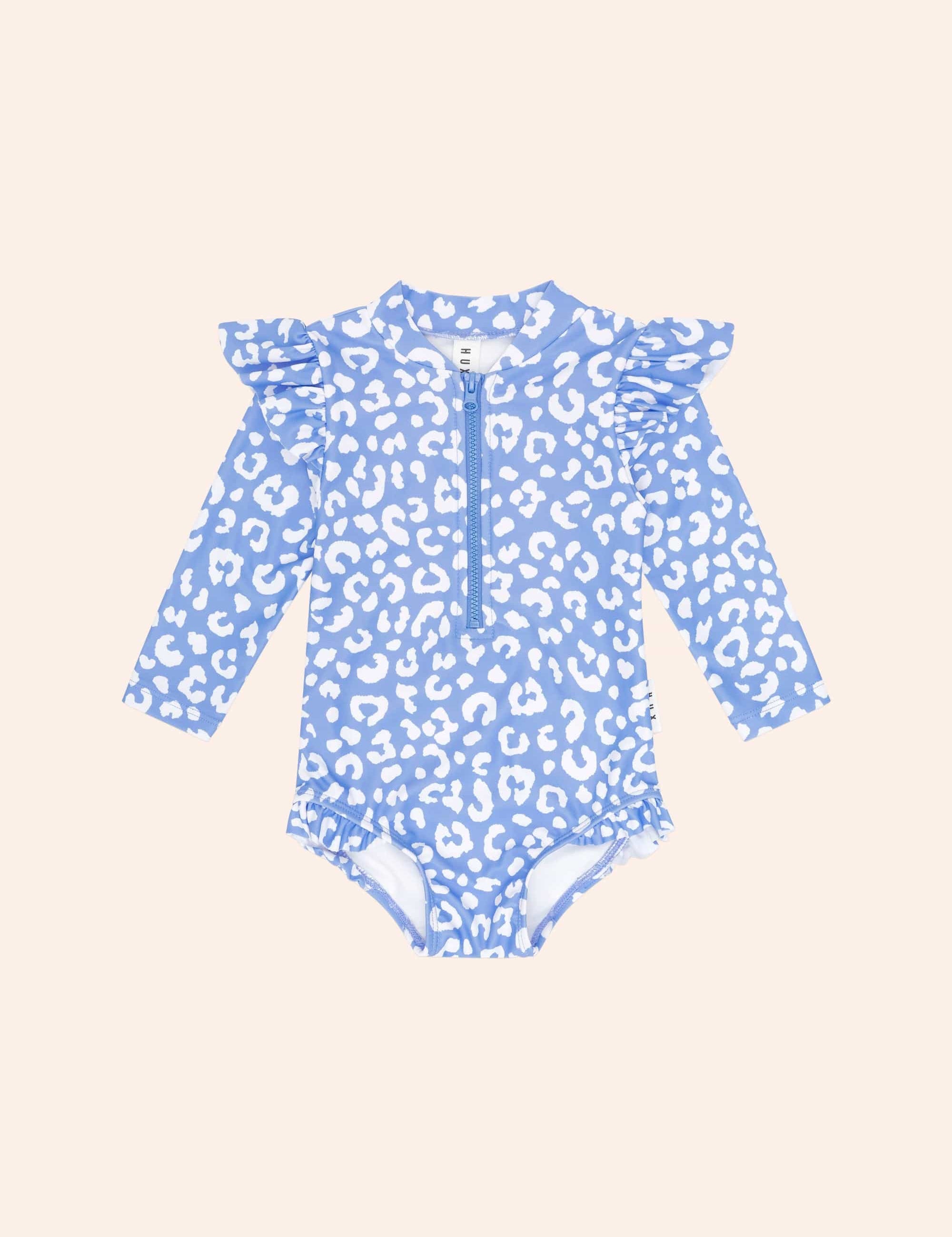 Leopard Frill Swimsuit SWIMWEAR Huxbaby