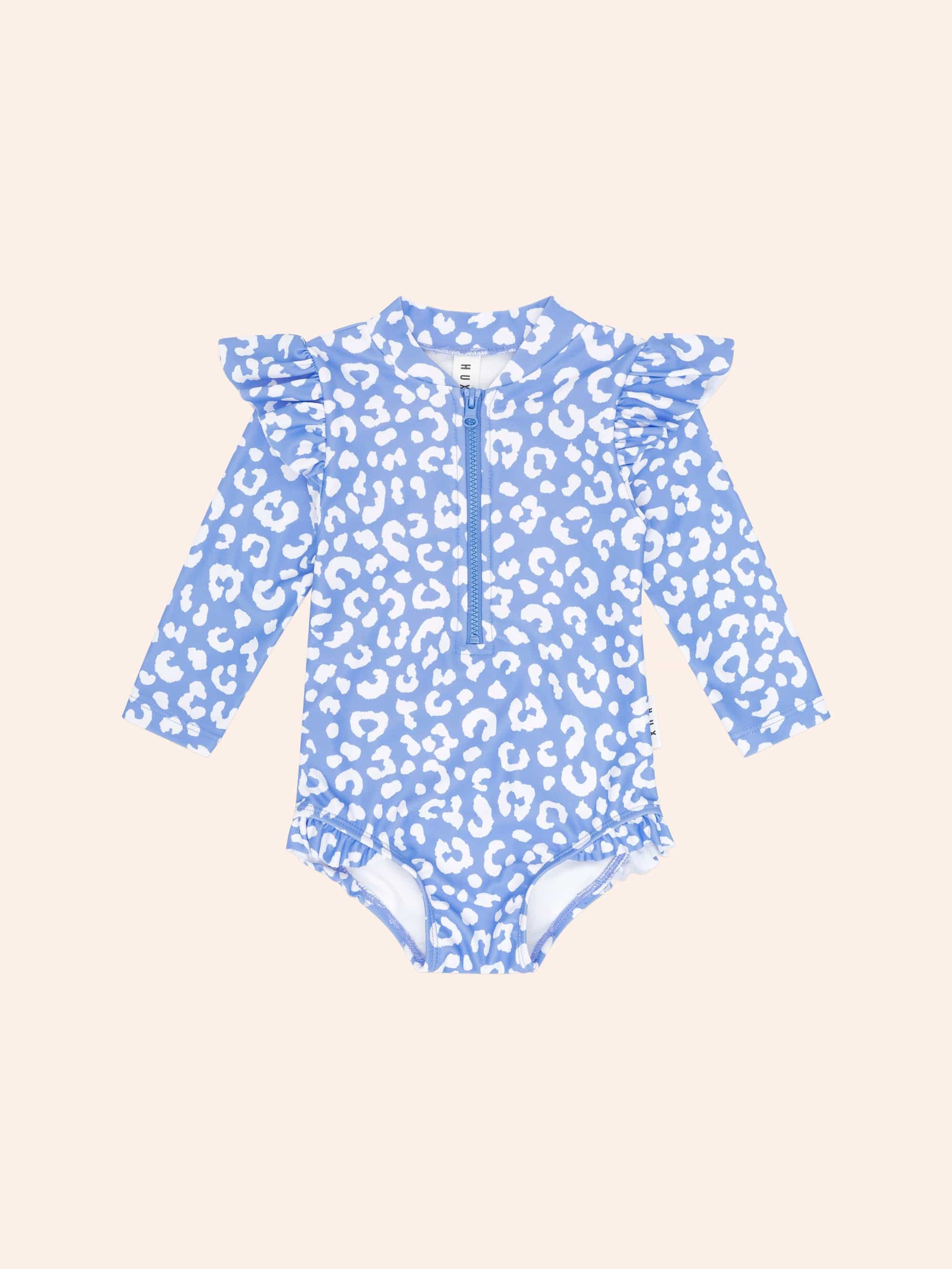 Leopard Frill Swimsuit SWIMWEAR Huxbaby