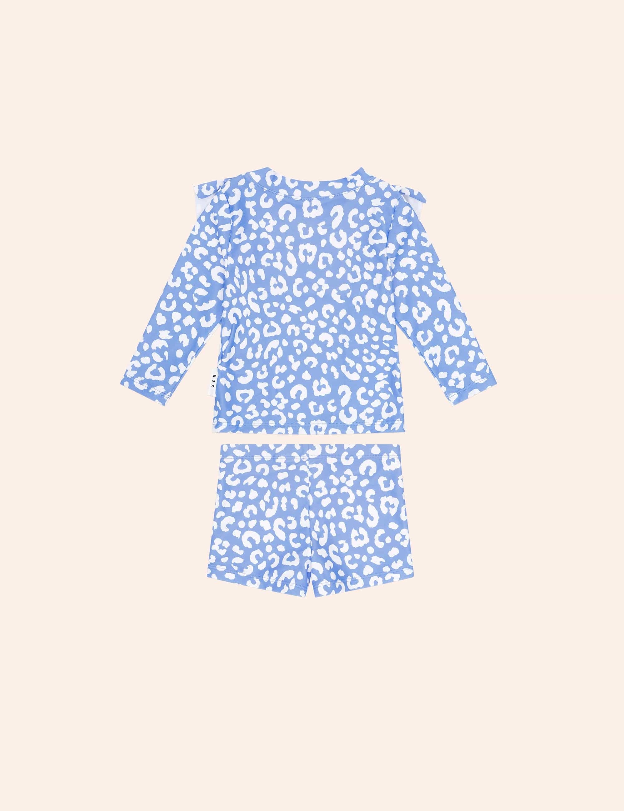 Leopard Frill 2 pce set SWIMWEAR Huxbaby