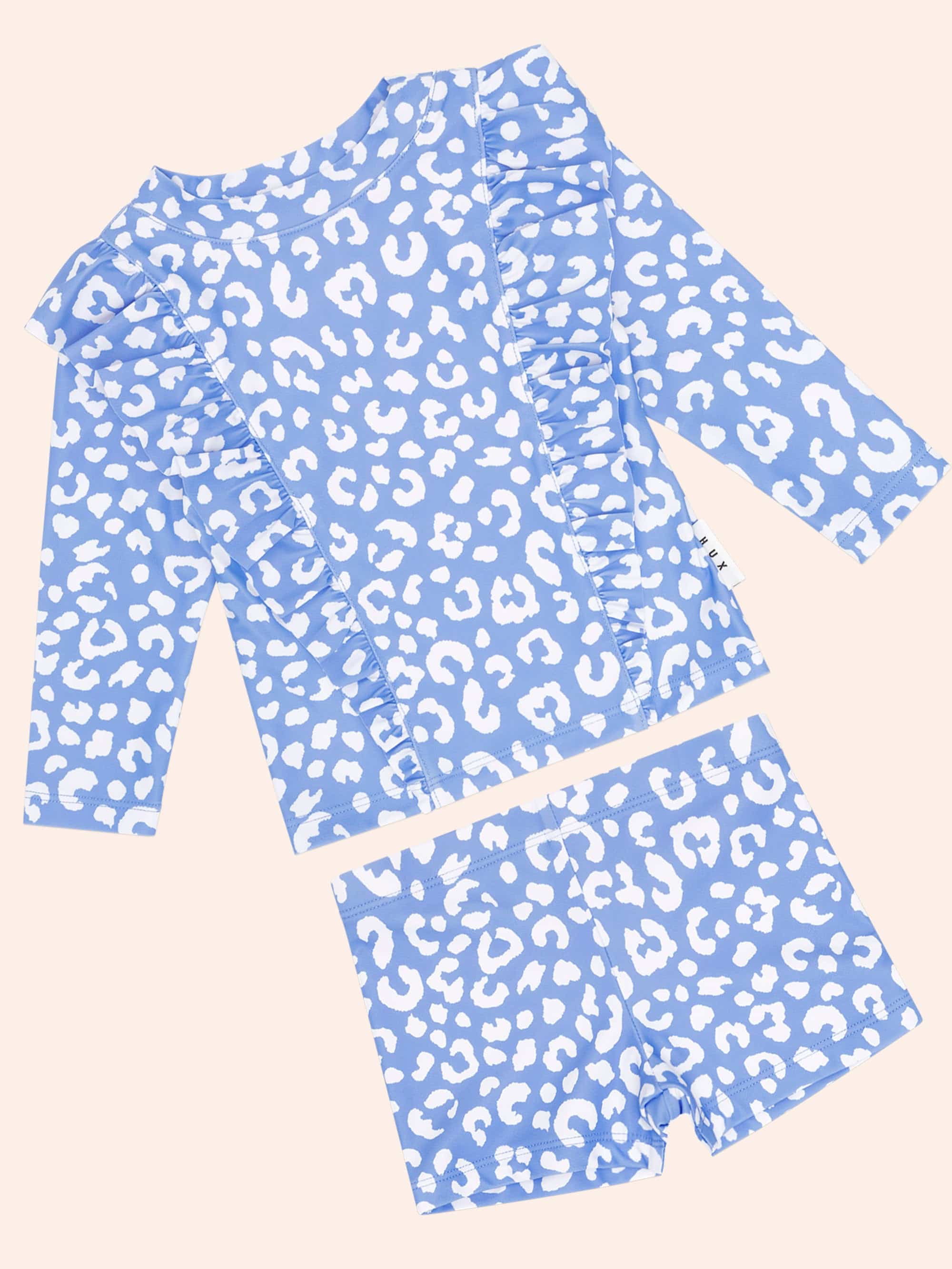 Leopard Frill 2 pce set SWIMWEAR Huxbaby