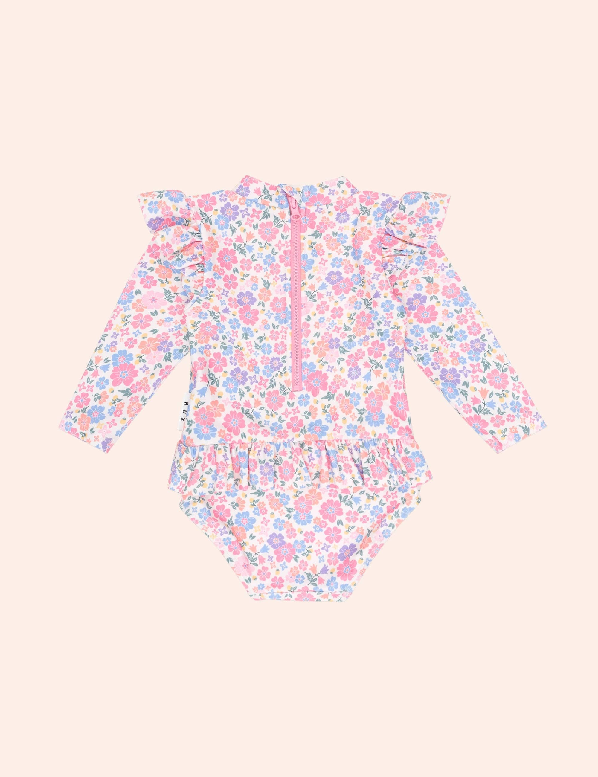 Paradiso Floral Peplum Swimsuit SWIMWEAR Huxbaby