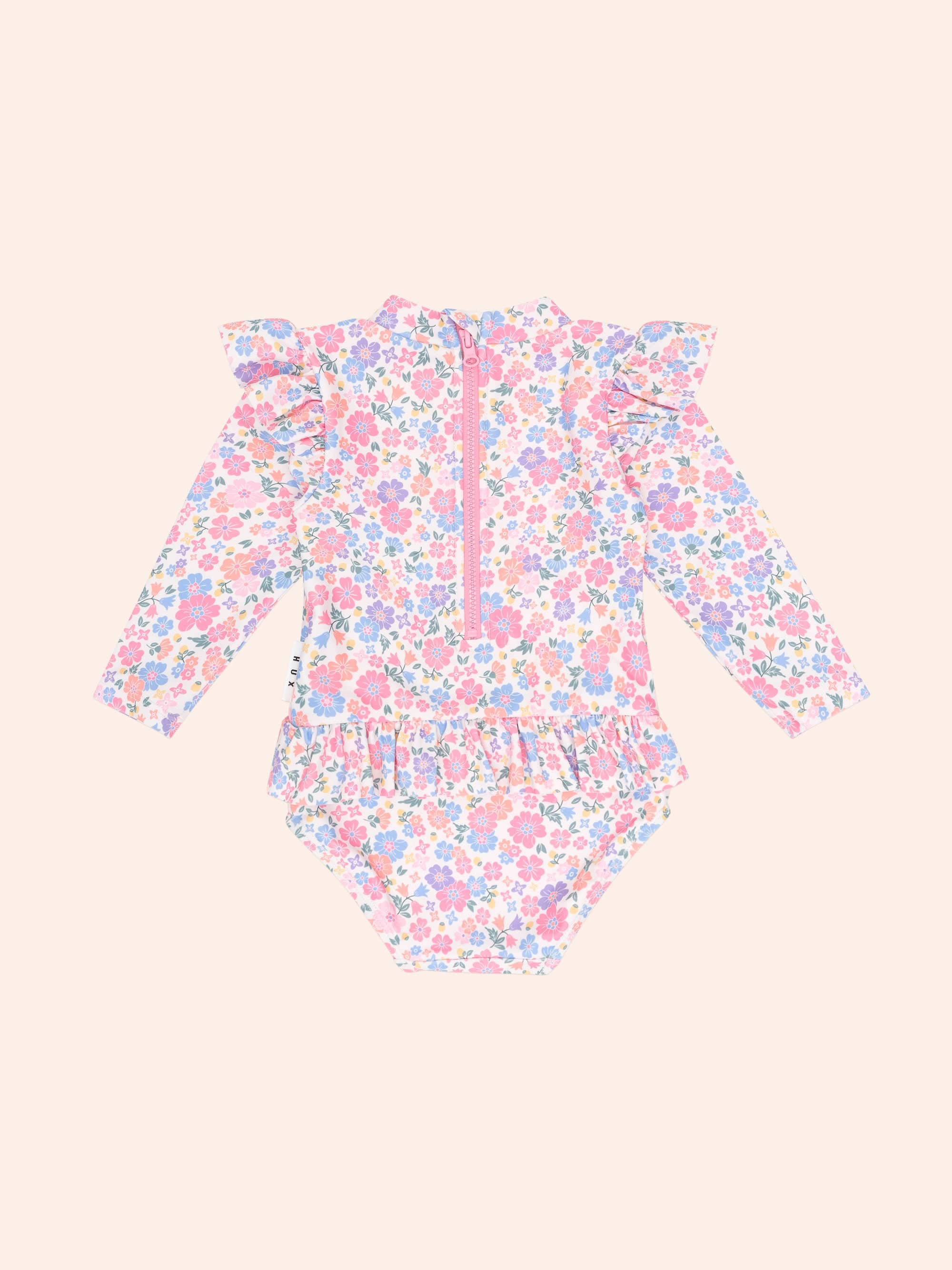 Paradiso Floral Peplum Swimsuit SWIMWEAR Huxbaby