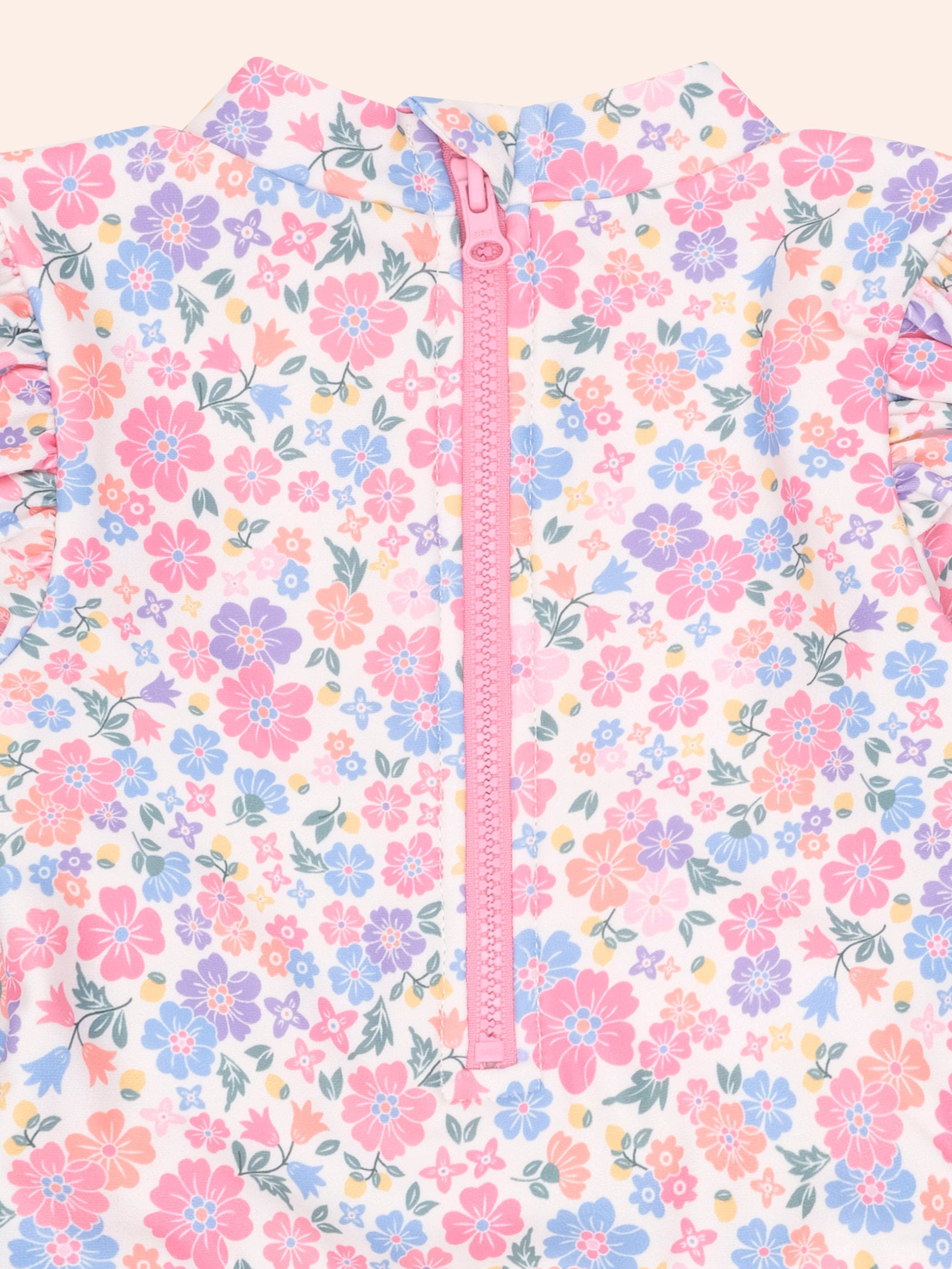 Paradiso Floral Peplum Swimsuit SWIMWEAR Huxbaby