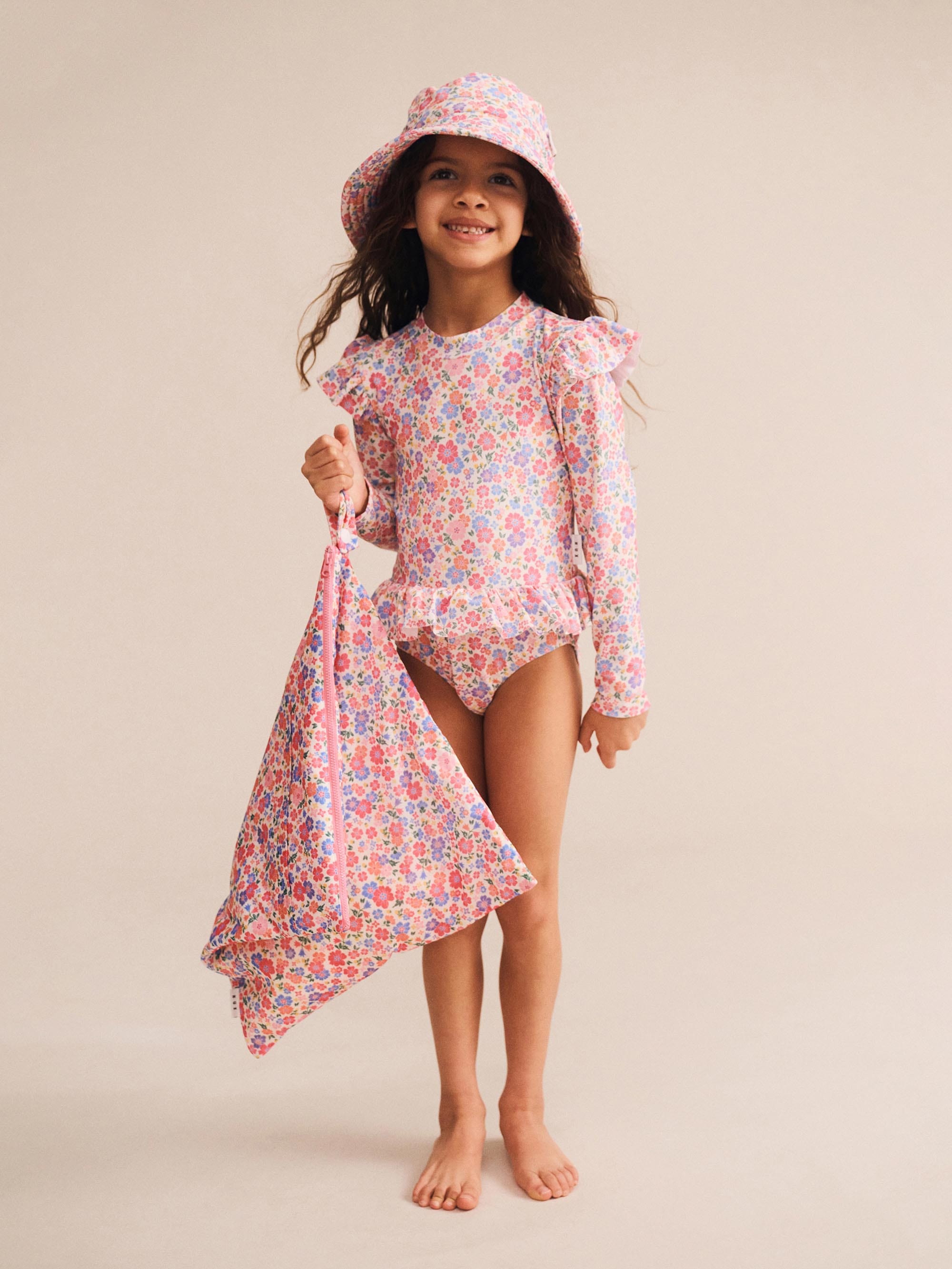 Paradiso Floral Peplum Swimsuit SWIMWEAR Huxbaby