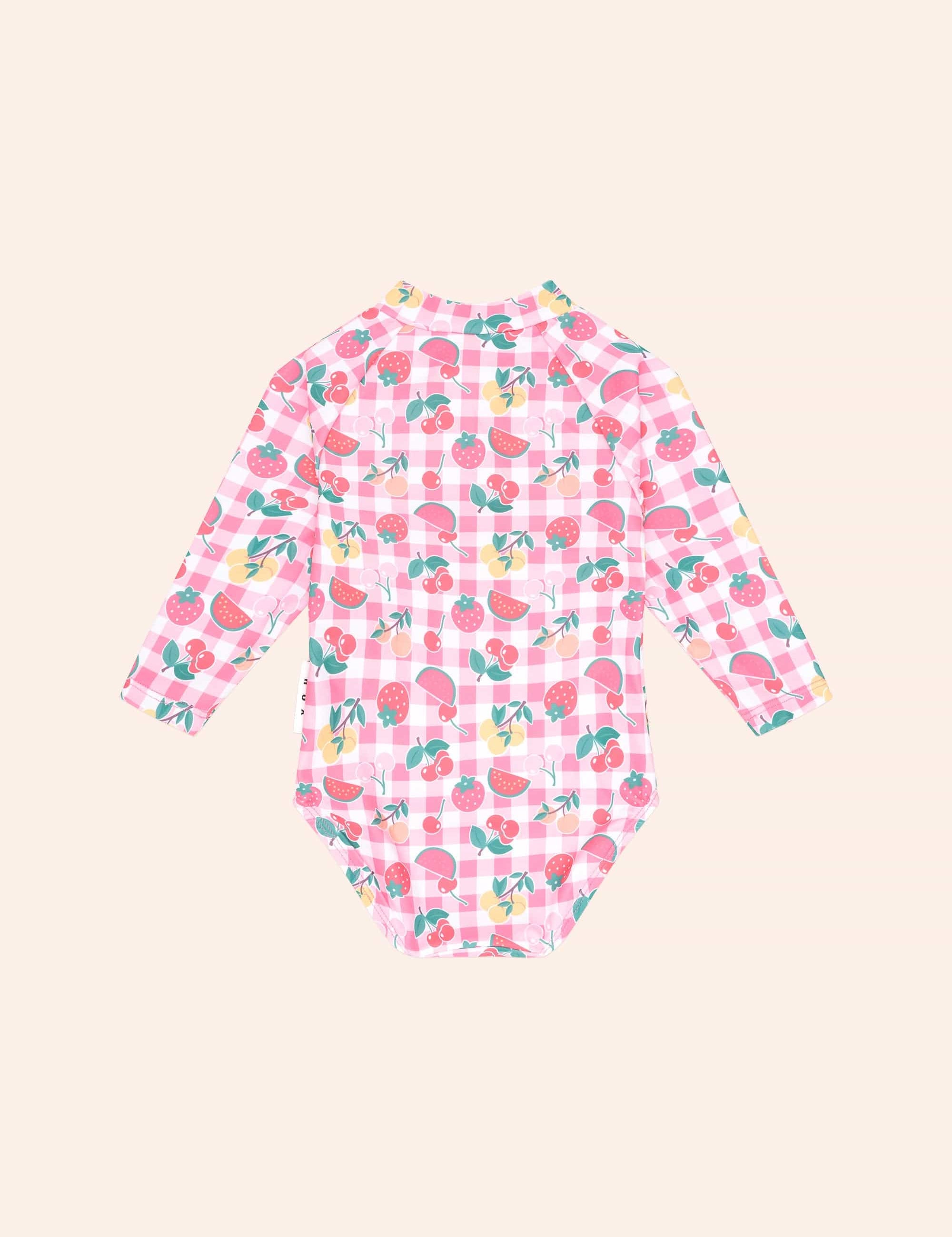 Tutti Frutti Raglan Zip SWIMWEAR Huxbaby