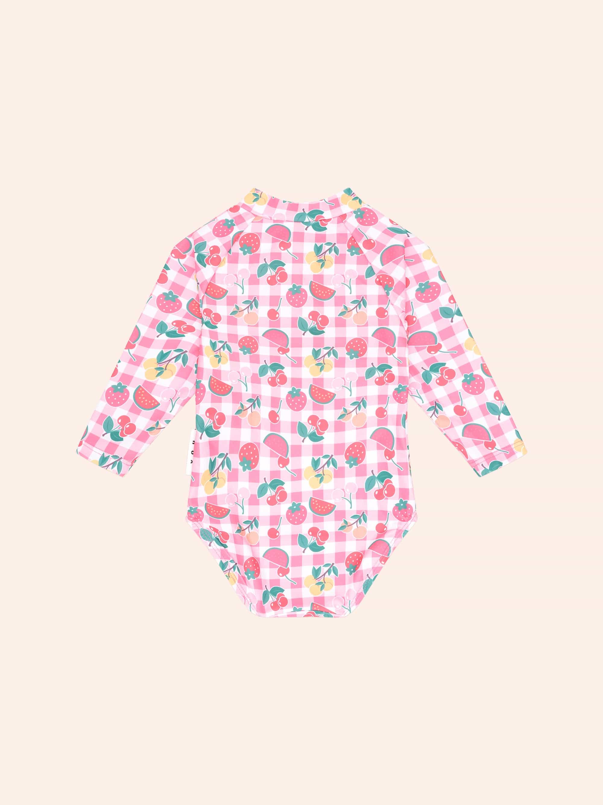 Tutti Frutti Raglan Zip SWIMWEAR Huxbaby