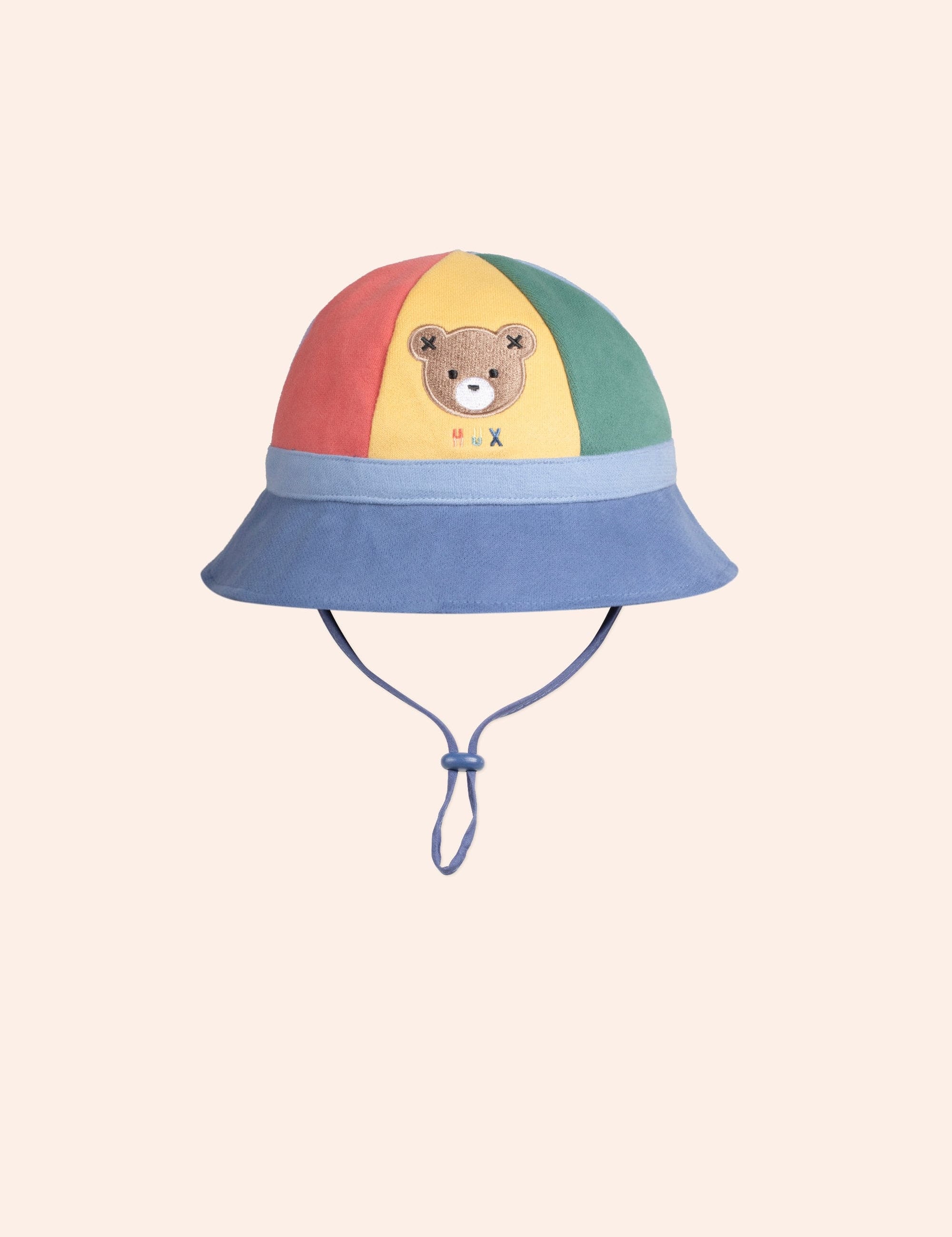 Colour Block Bear Bucket Hat ACCESSORIES Huxbaby