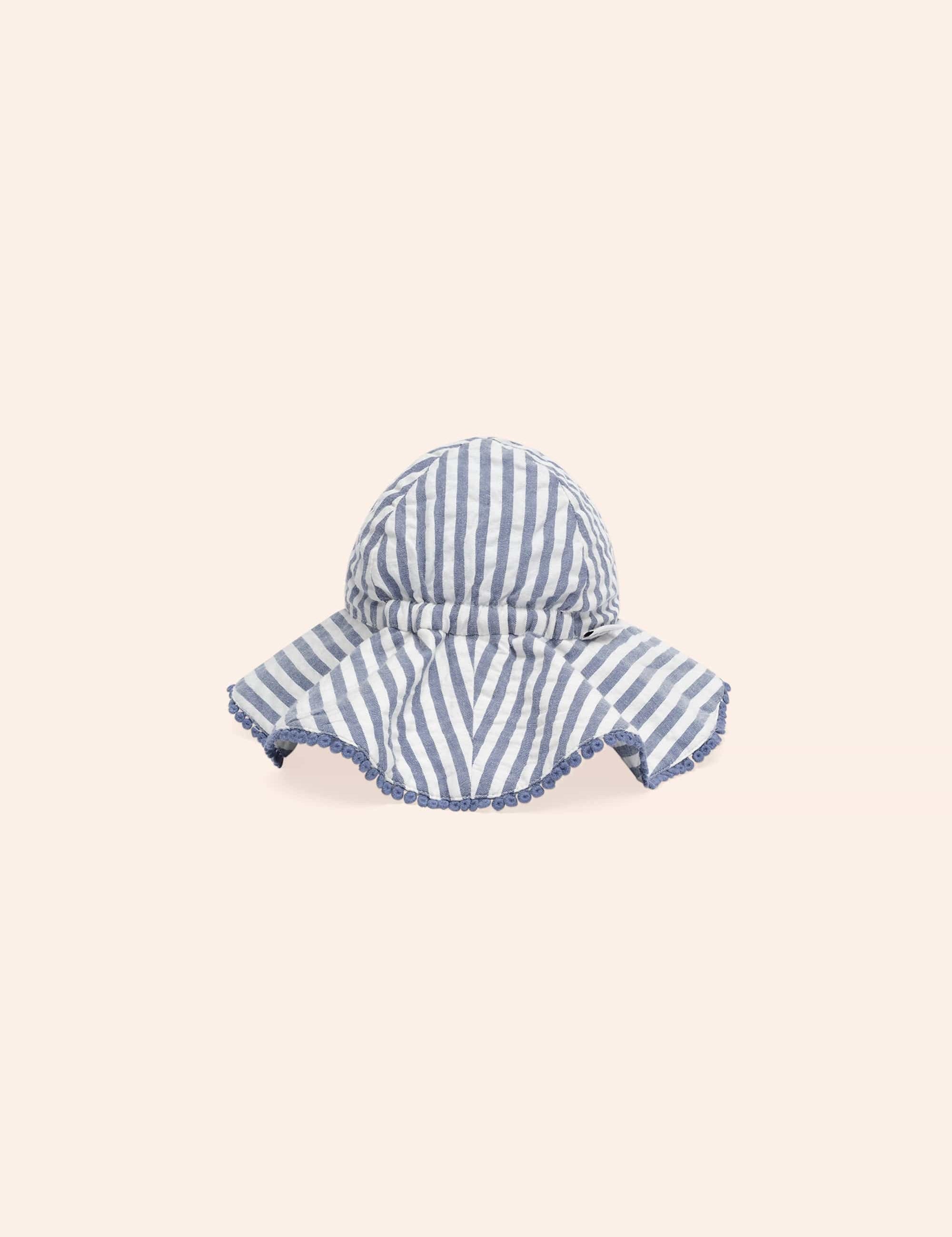PINSTRIPE SUN HAT SWIMWEAR Huxbaby   