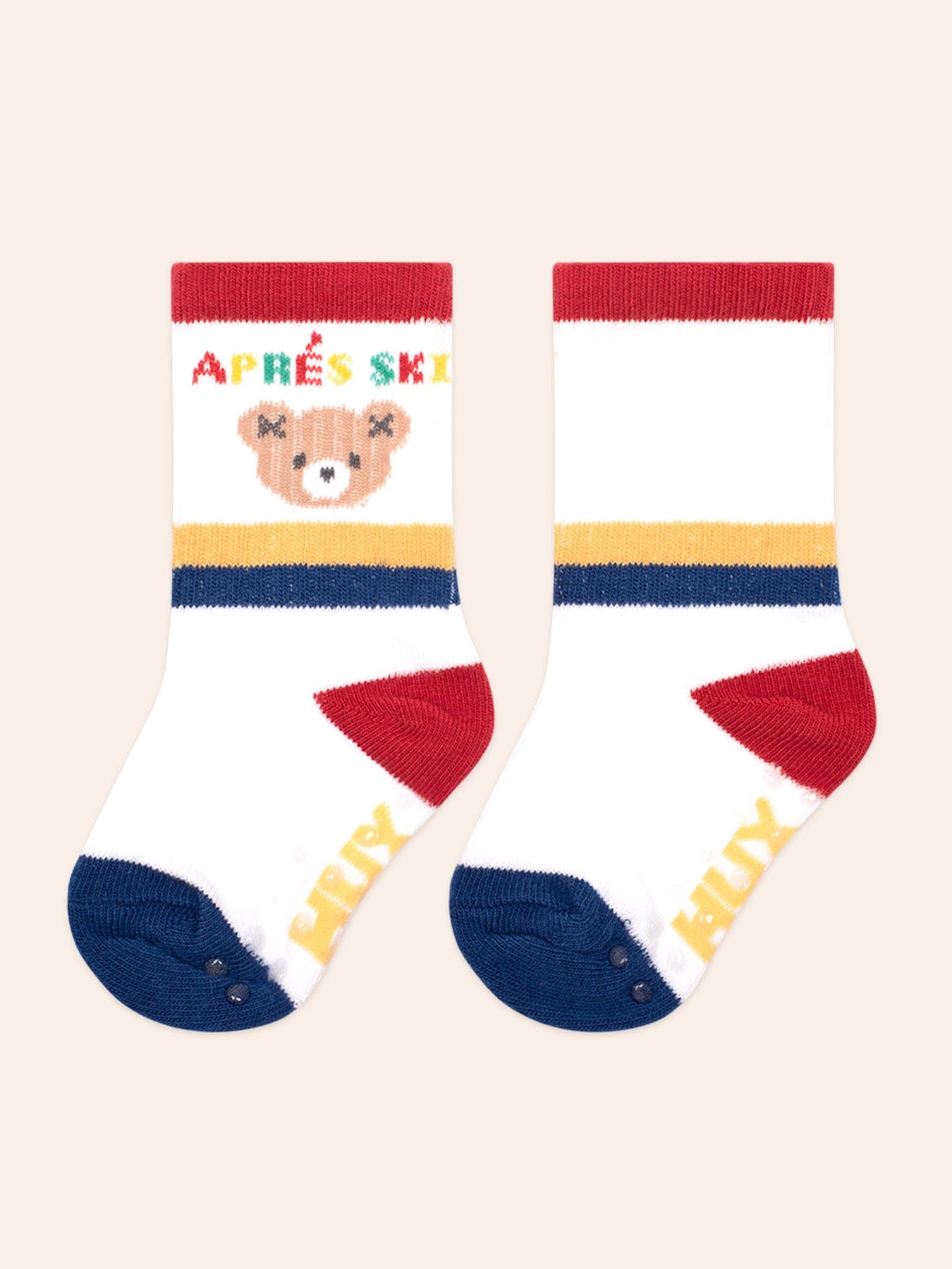Hux Apres Ski Cobalt Multi 2Pk Socks ACCESSORIES Huxbaby Shopify
