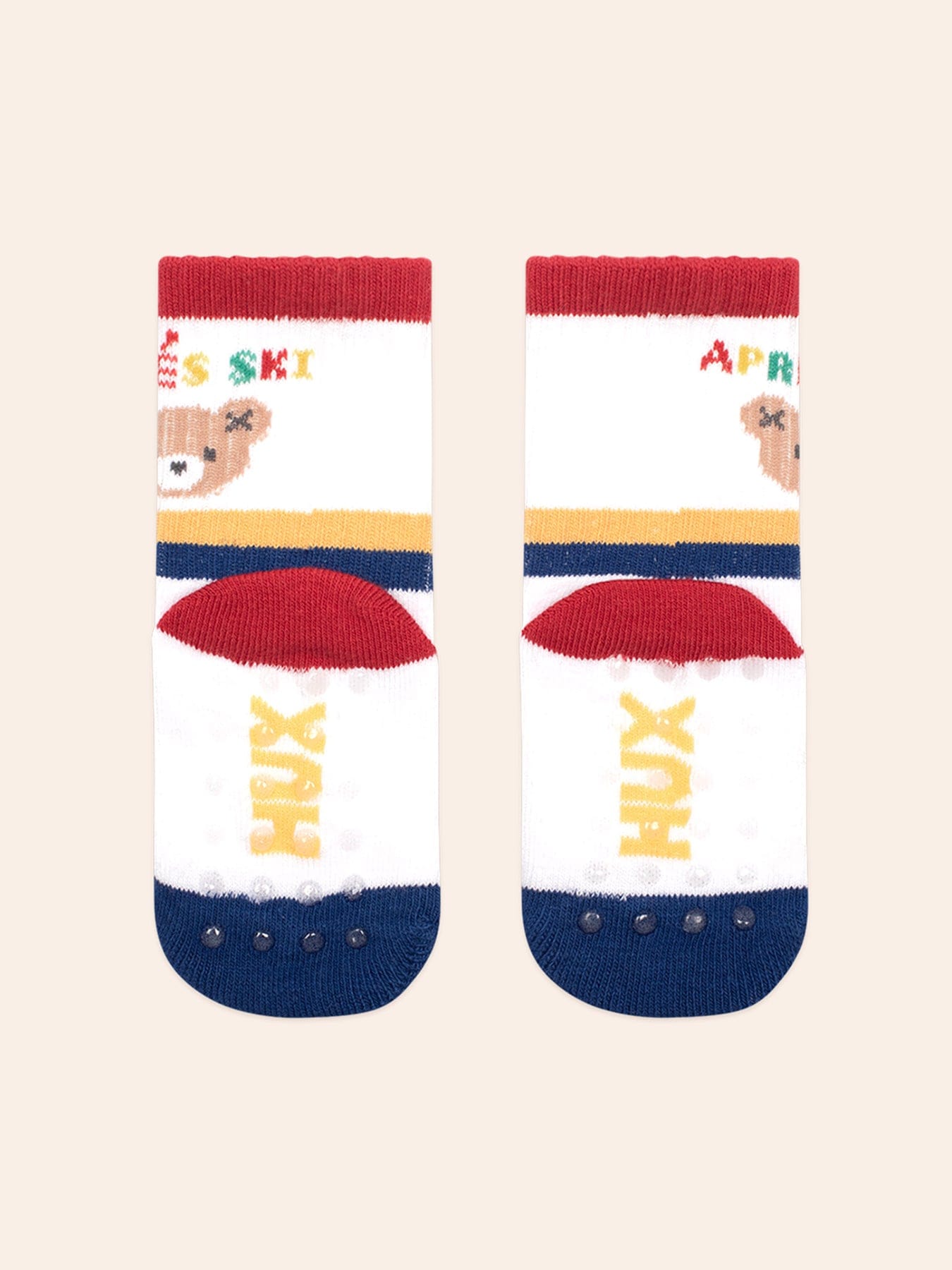 Hux Apres Ski Cobalt Multi 2Pk Socks ACCESSORIES Huxbaby Shopify