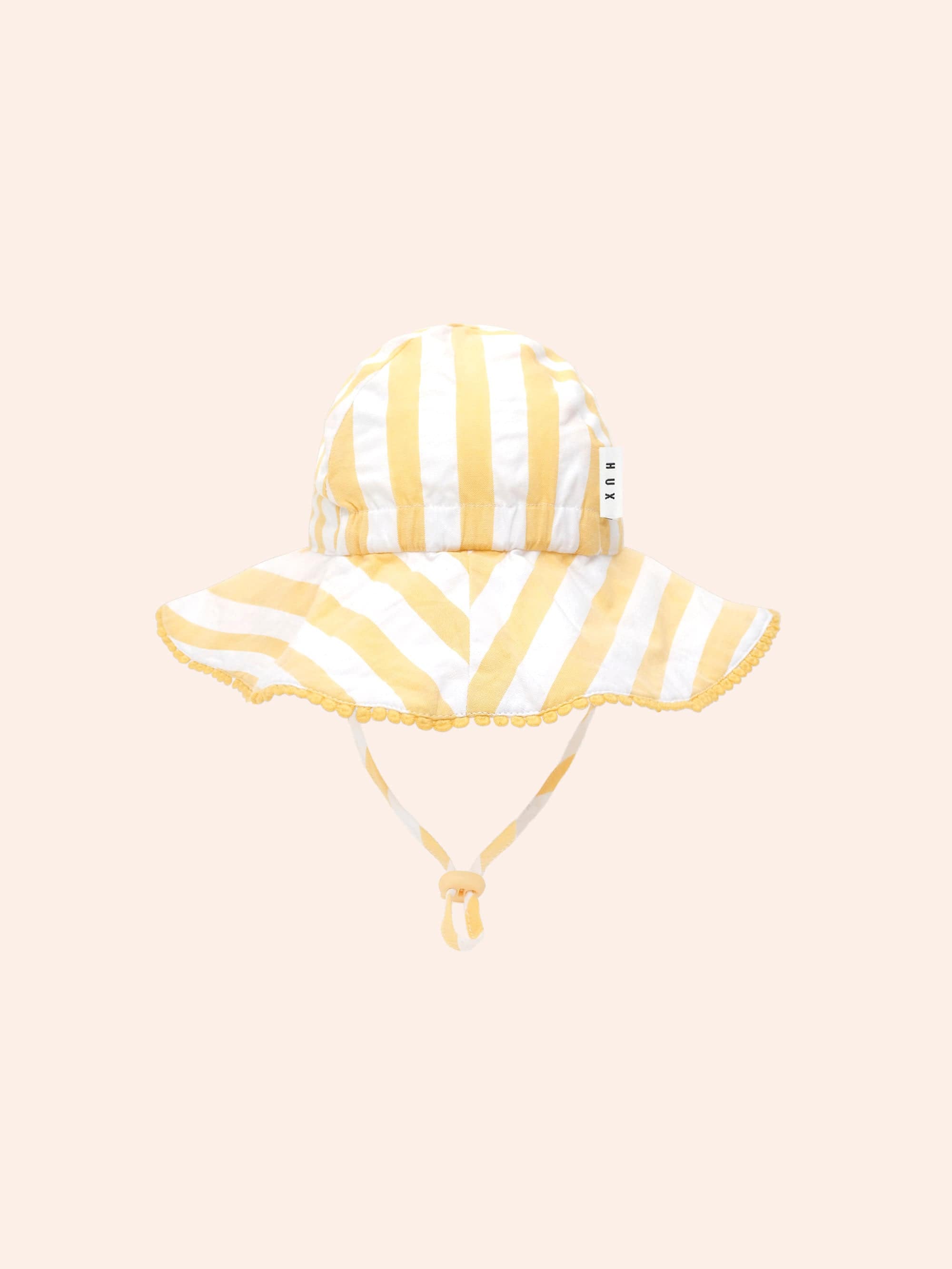 Sunshine Stripe Cherry Sunhat ACCESSORIES Huxbaby