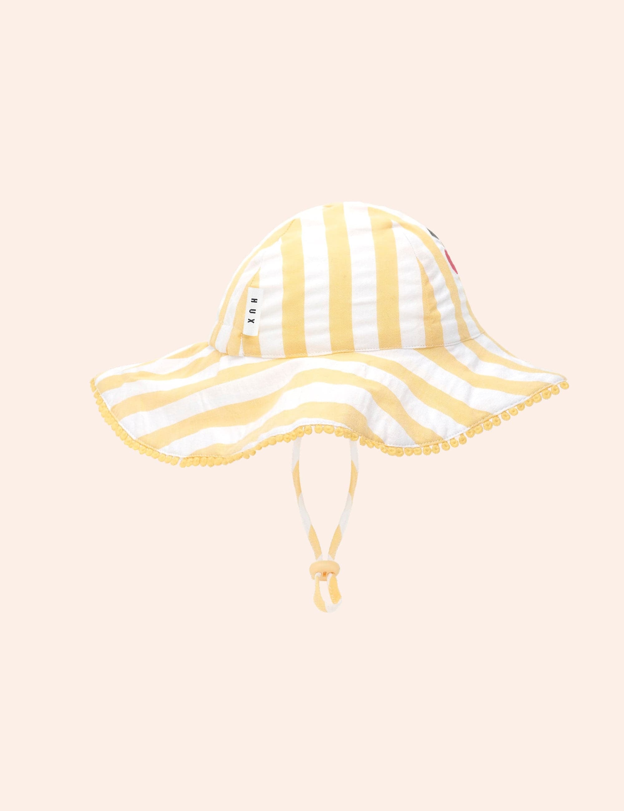Sunshine Stripe Cherry Sunhat ACCESSORIES Huxbaby