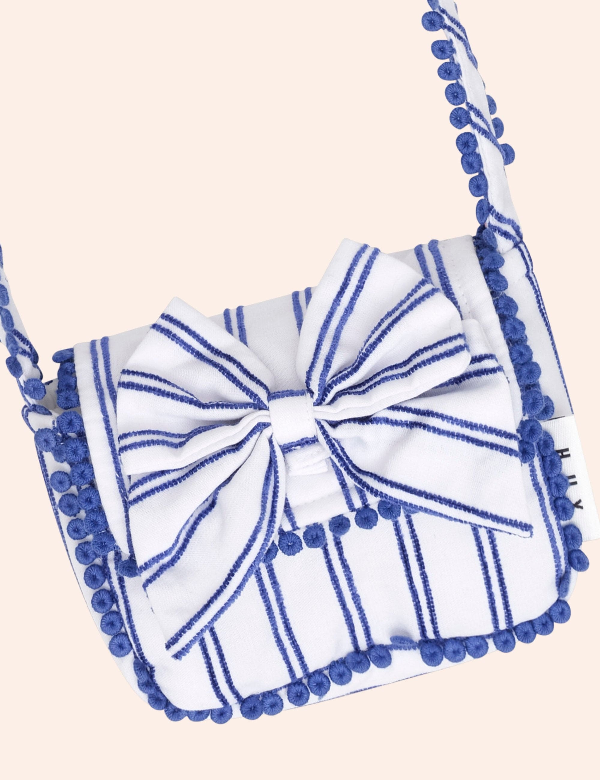 Ocean Stripe Bow Handbag ACCESSORIES Huxbaby