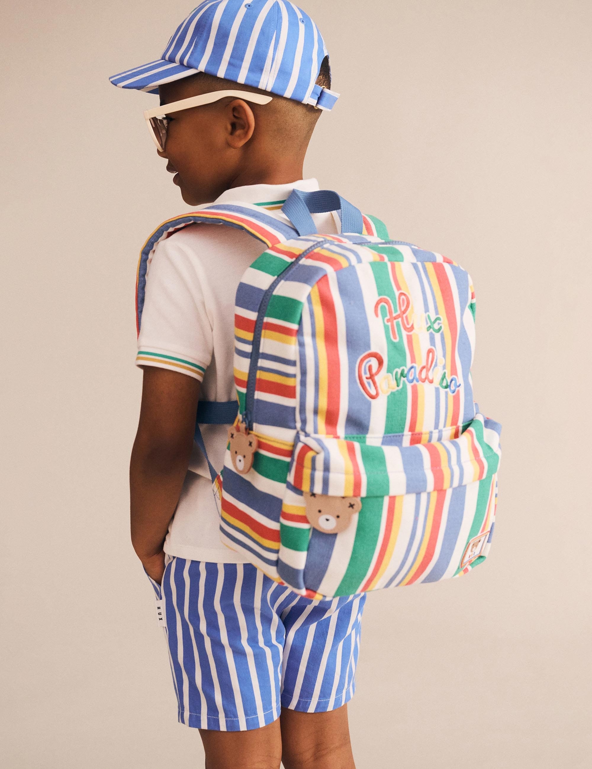 Paradiso Stripe Backpack ACCESSORIES Huxbaby