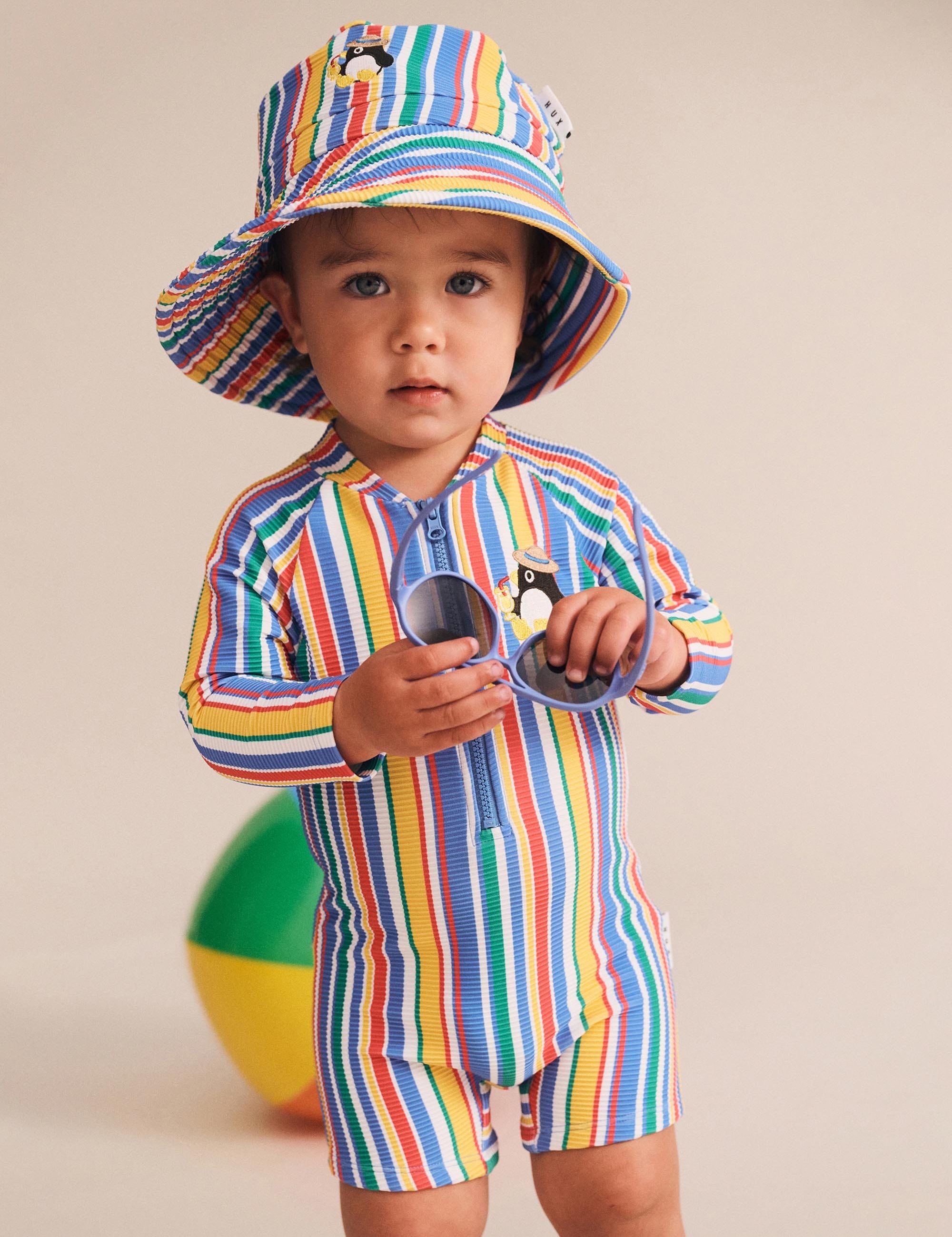 Percy Paradiso Stripe Ottoman Swimhat SWIMWEAR Huxbaby