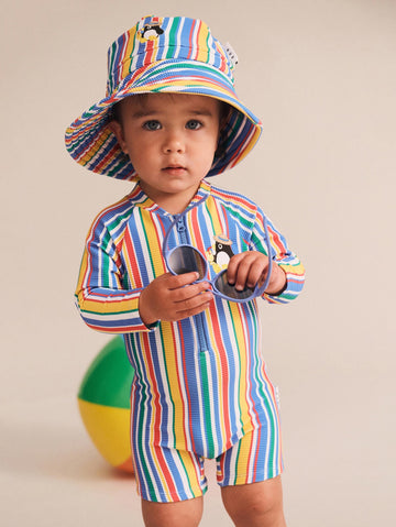 Percy Paradiso Stripe Ottoman Swimhat SWIMWEAR Huxbaby
