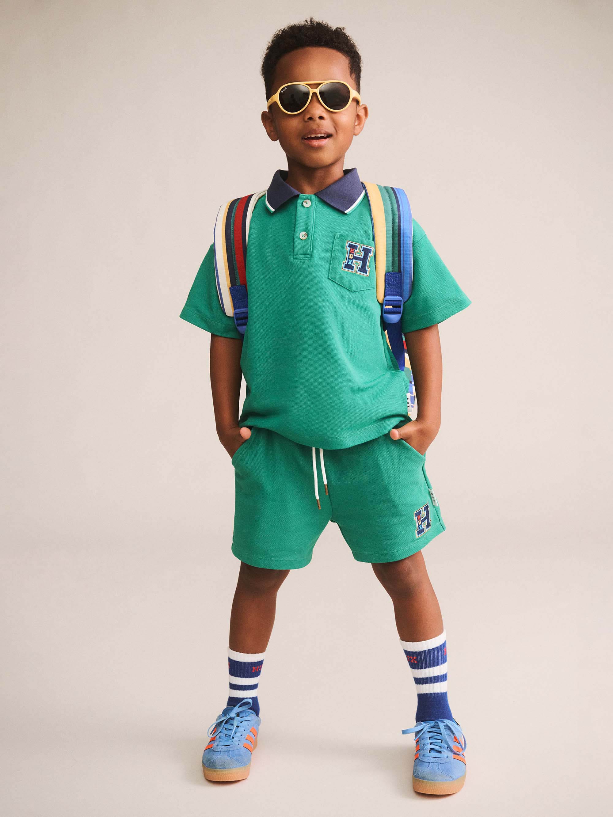 Huxbaby Shopify ONESIE Collegiate Pique Short