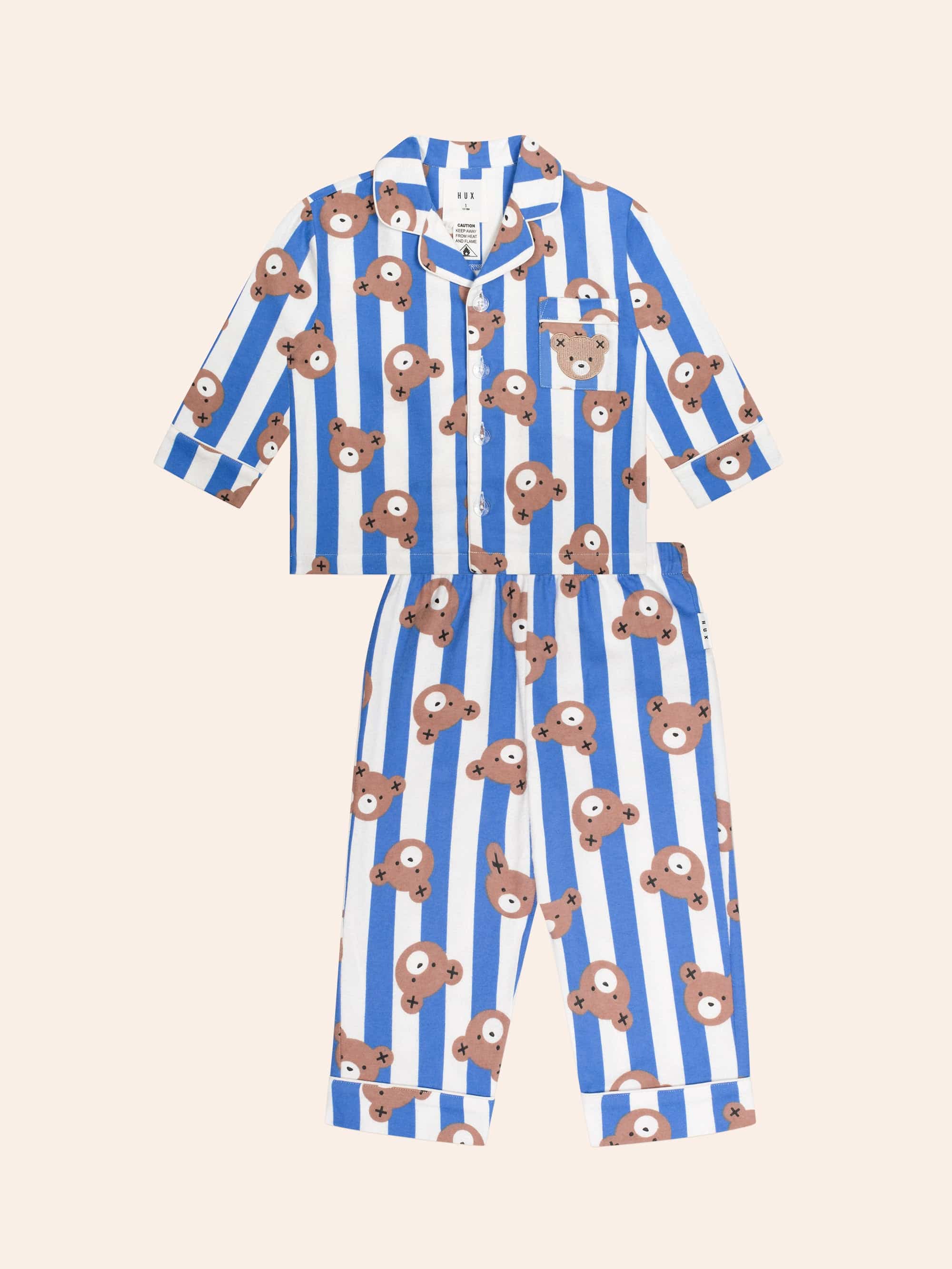 Hux Stripe Flannel Pyjama SLEEPWEAR Huxbaby