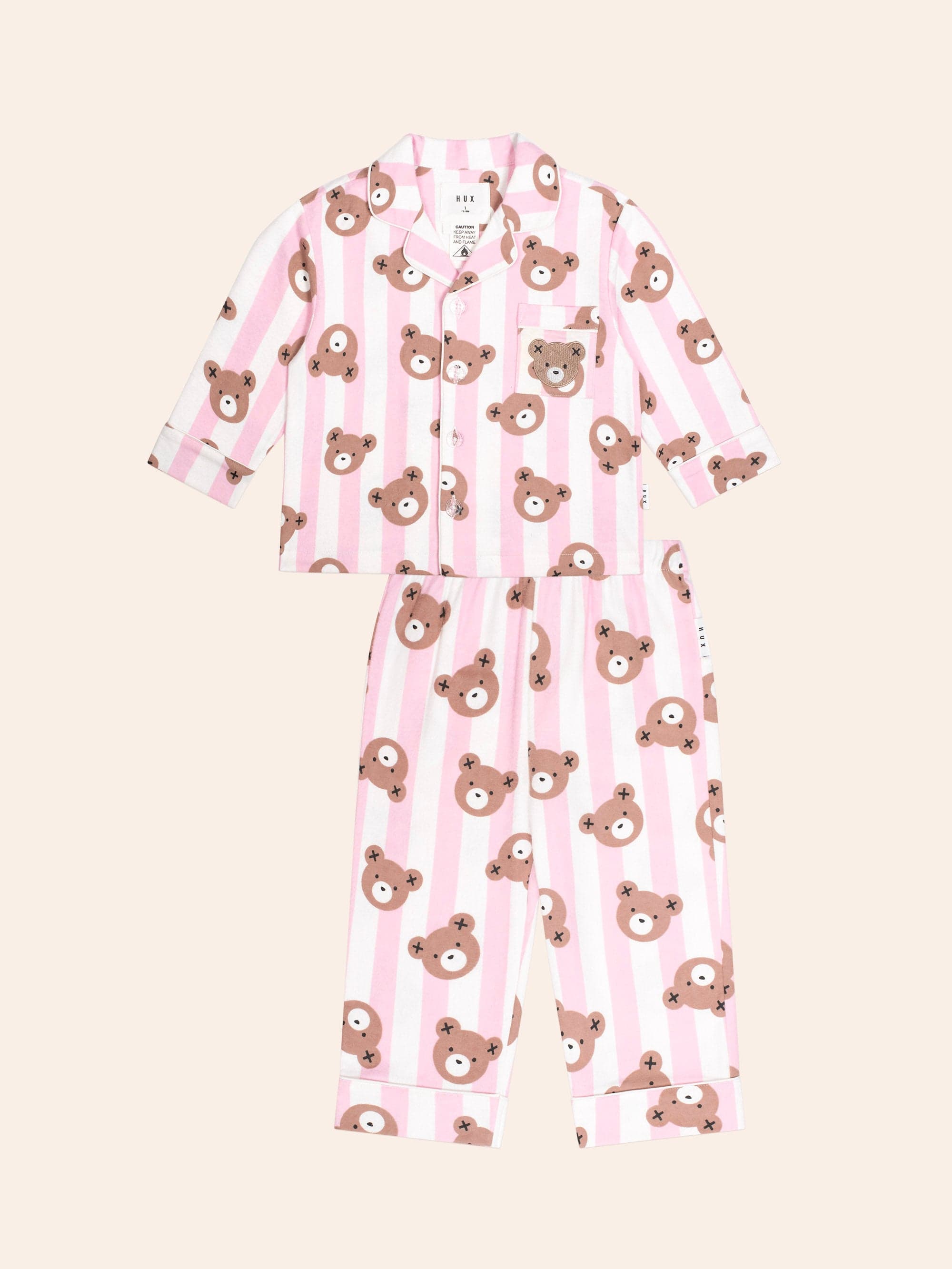 Huxette Stripe Flannel Pyjama SLEEPWEAR Huxbaby