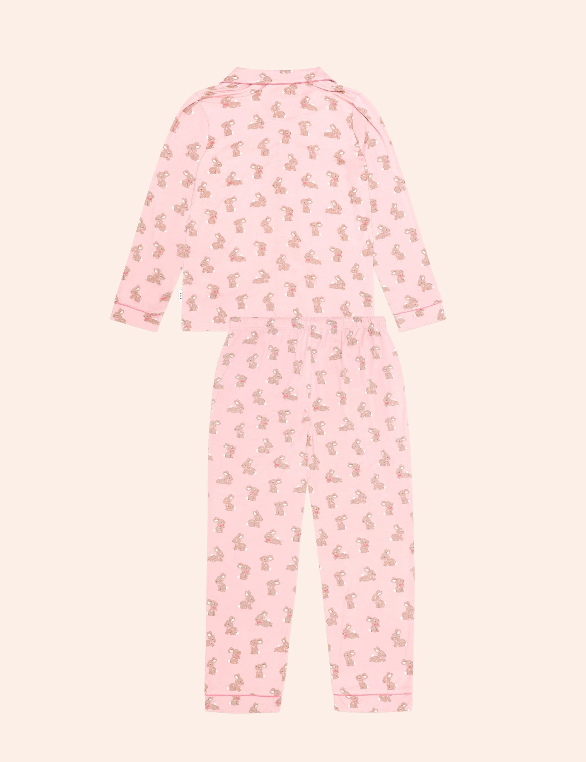 Dusty Pink Bunny Womens Pj Set SLEEPWEAR Huxbaby