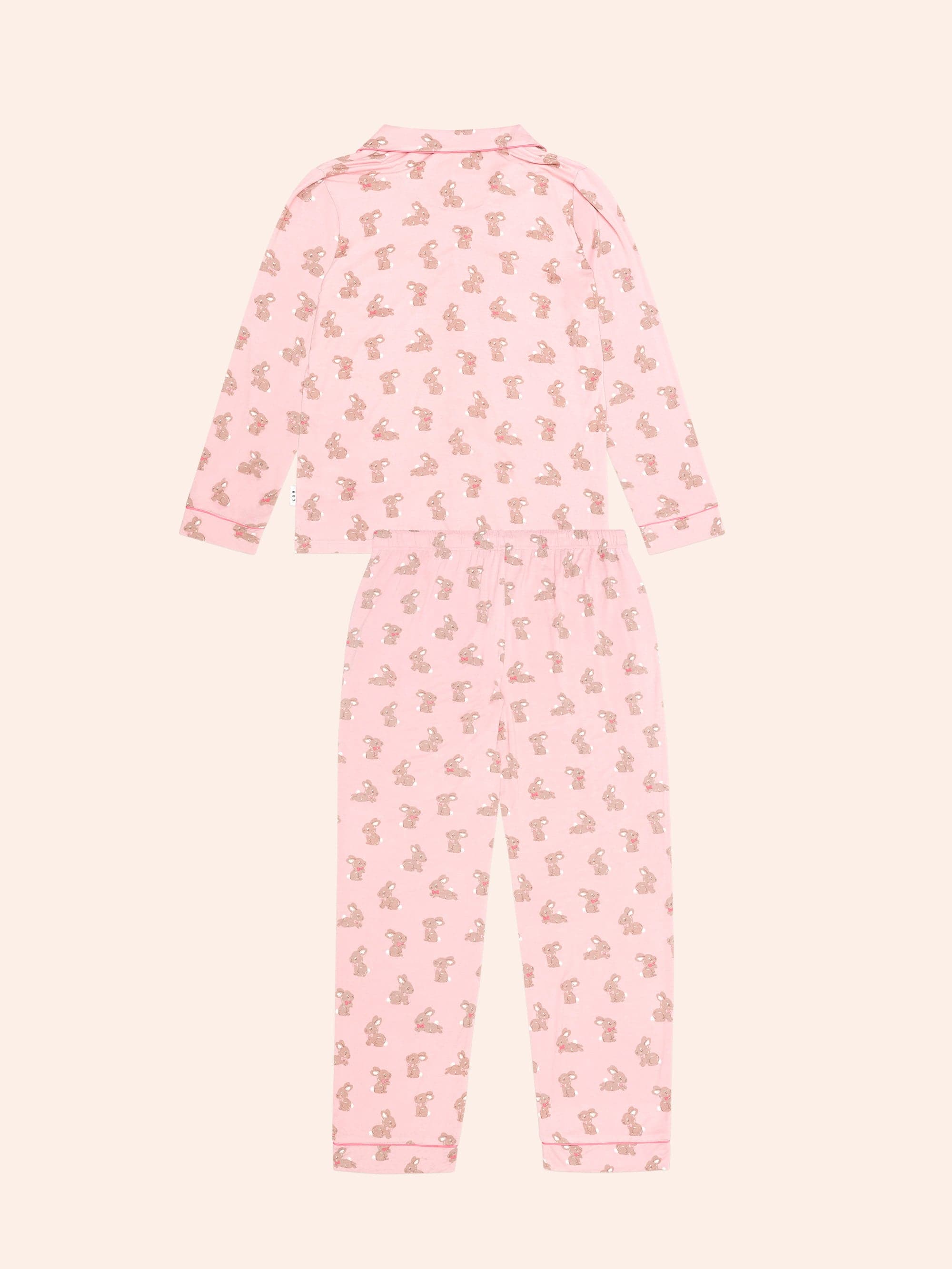 Dusty Pink Bunny Womens Pj Set SLEEPWEAR Huxbaby
