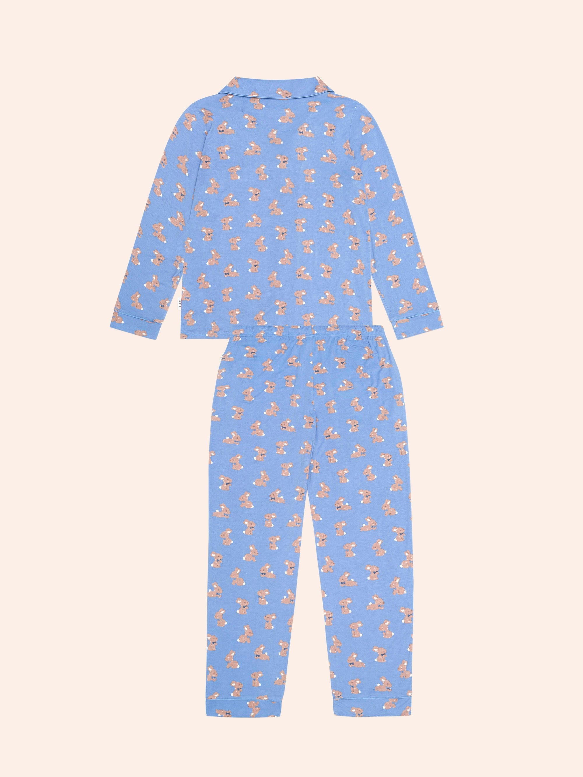 Vintage Blue Womens Bunny Pj Set SLEEPWEAR Huxbaby