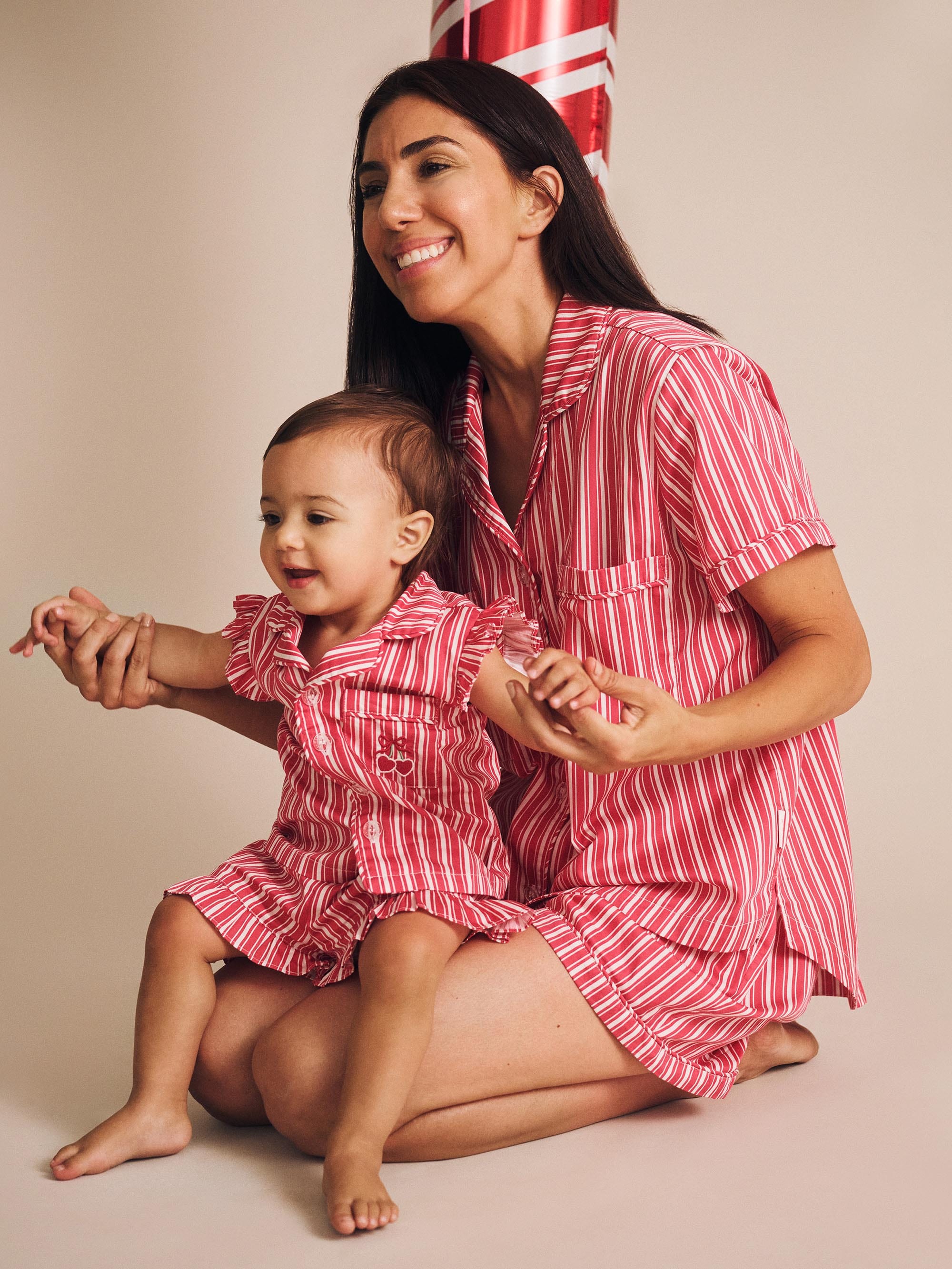 Mumma Bear PJs Candy Cane SLEEPWEAR Huxbaby