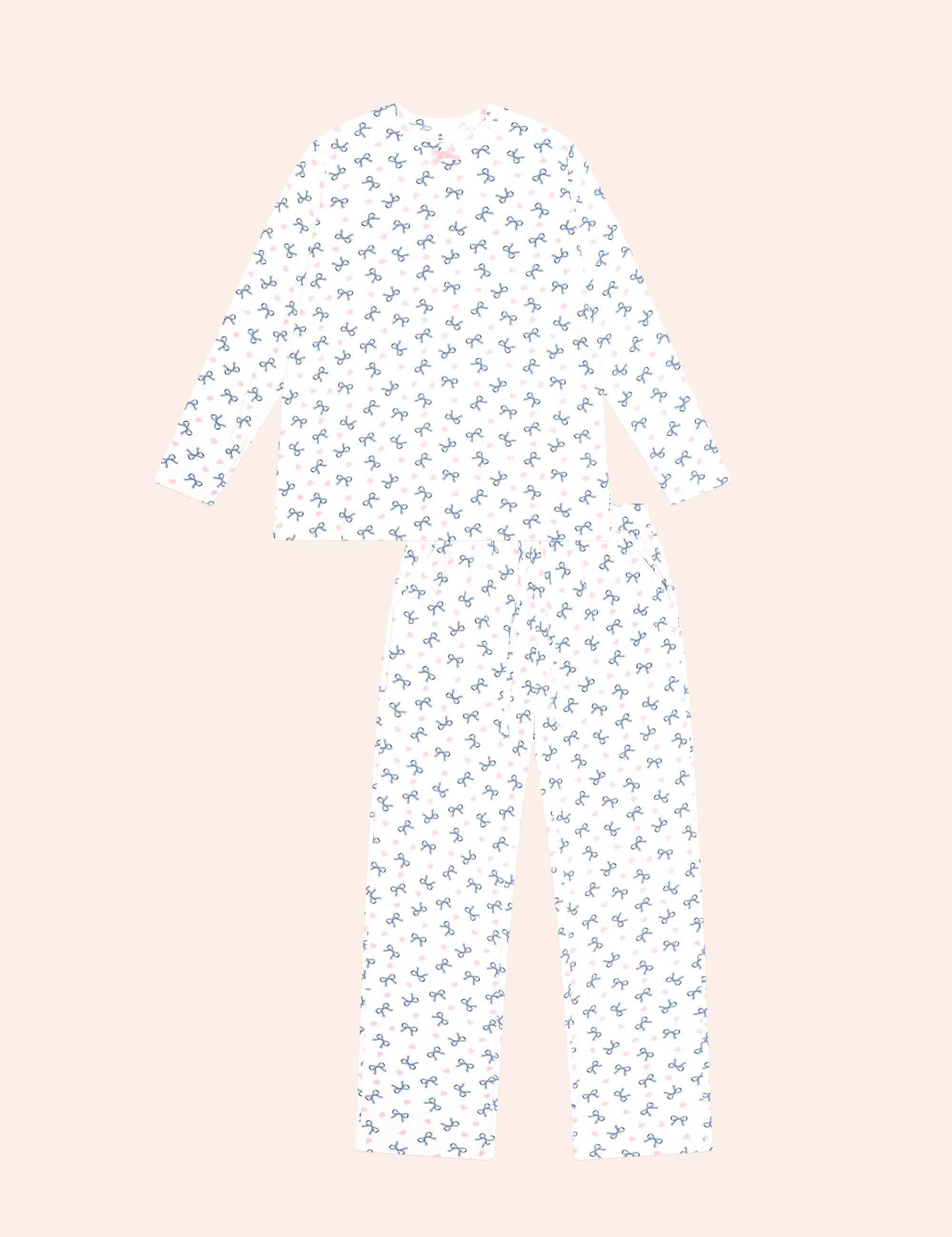 Womens Long Sleeve Pj Set SLEEPWEAR Huxbaby