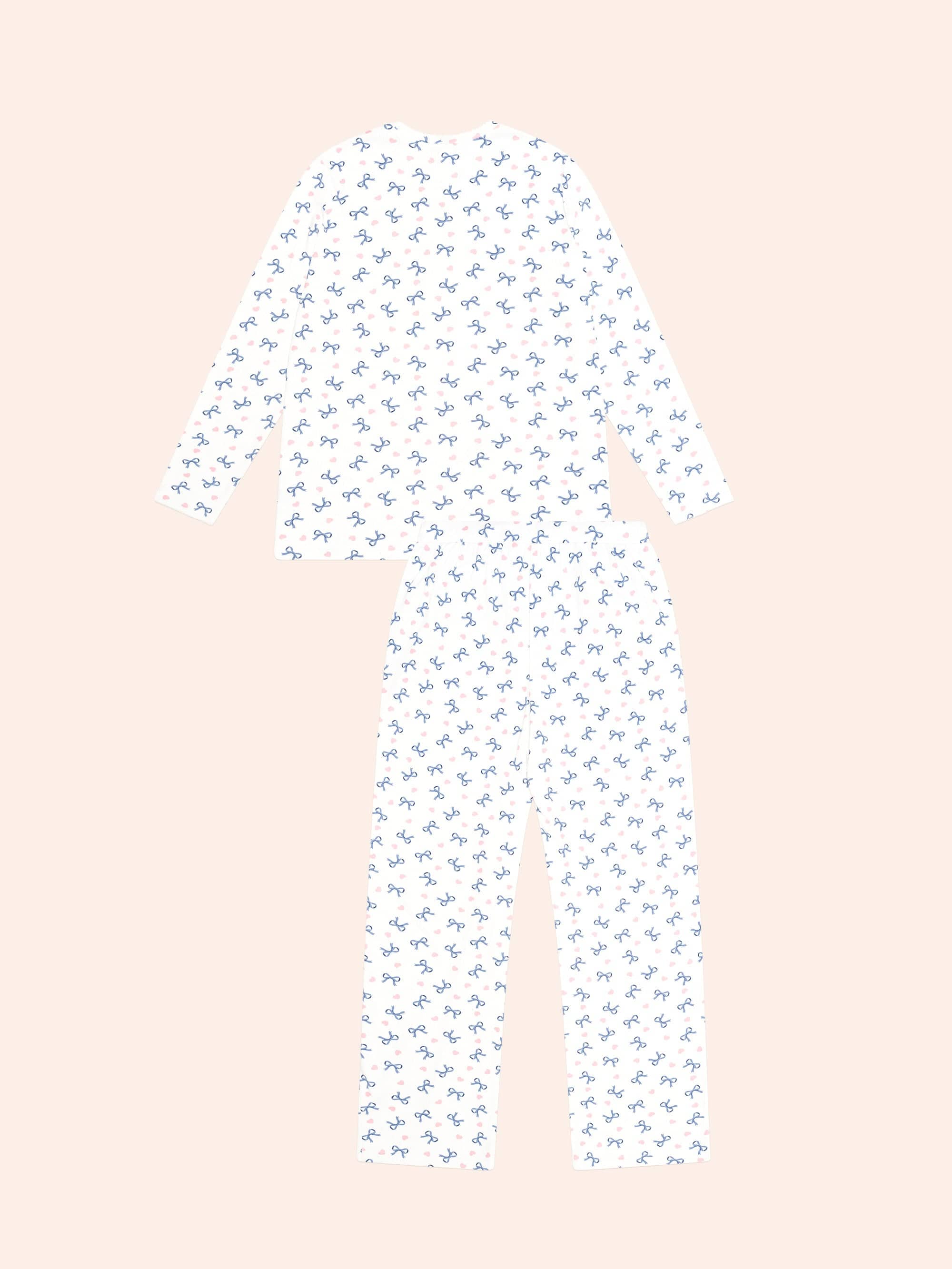 Womens Long Sleeve Pj Set SLEEPWEAR Huxbaby