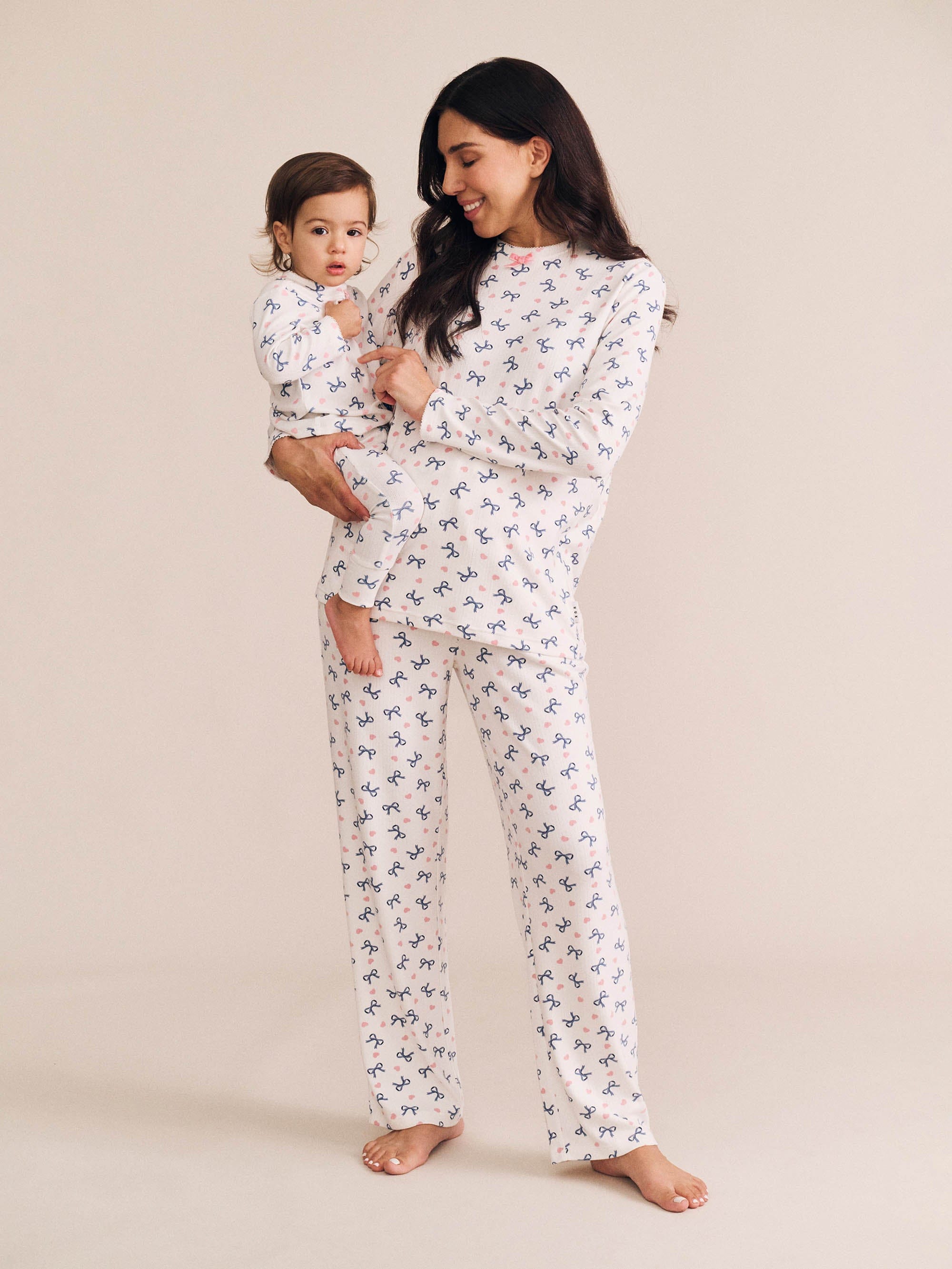 Womens Long Sleeve Pj Set SLEEPWEAR Huxbaby
