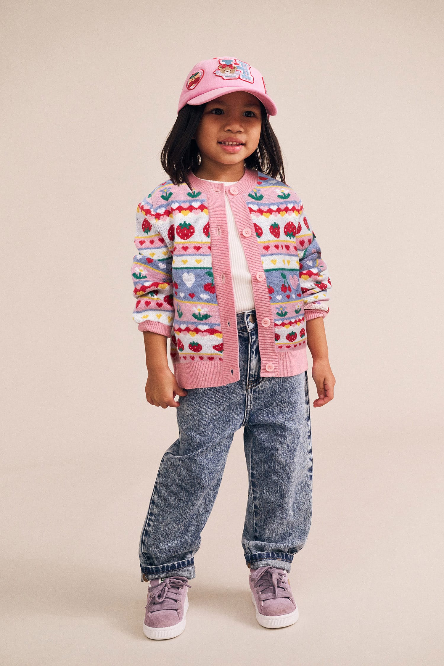 Tutti Frutti Floral Knit Cardi KNIT CARDI Huxbaby