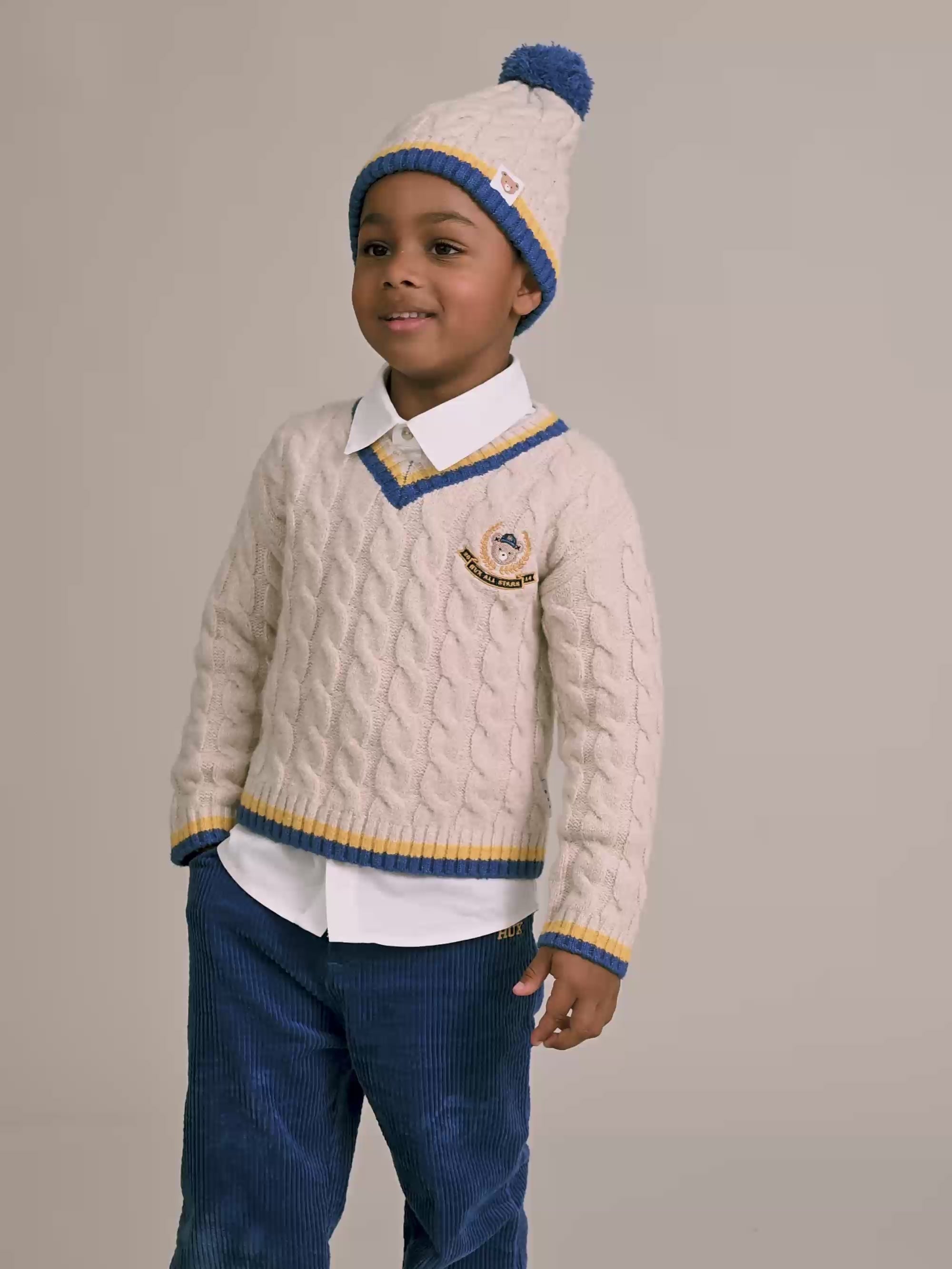 Collegiate Hux Cricket Jumper KNIT JUMPER Huxbaby