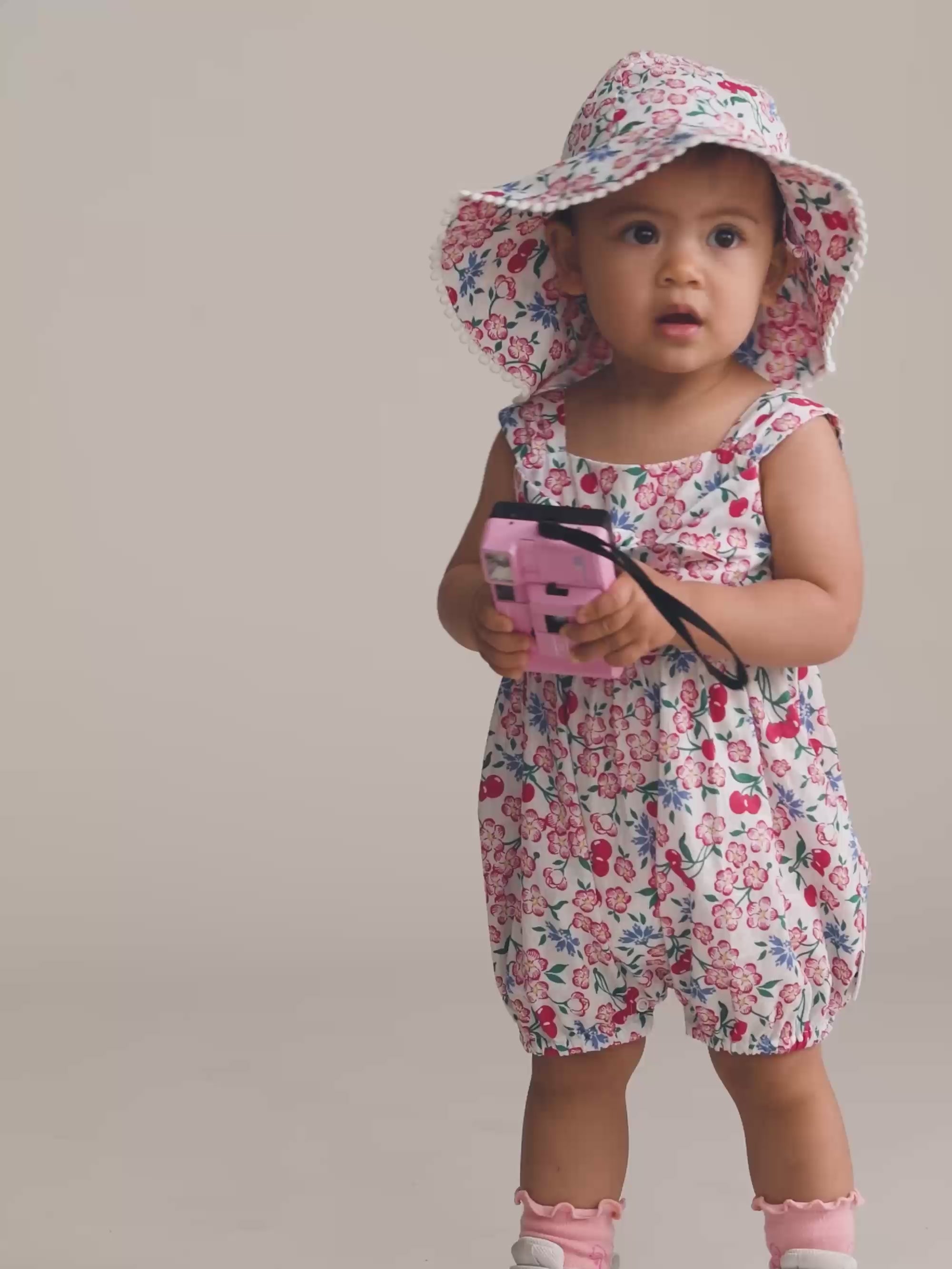 Tropical Floral Tie Romper PLAYSUIT Huxbaby Shopify