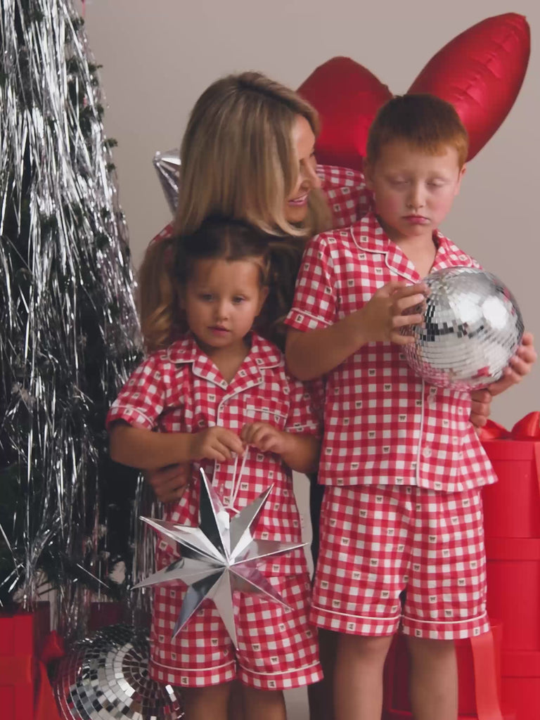 Huxbear Check Mama Bear Pjs SET Huxbaby Shopify