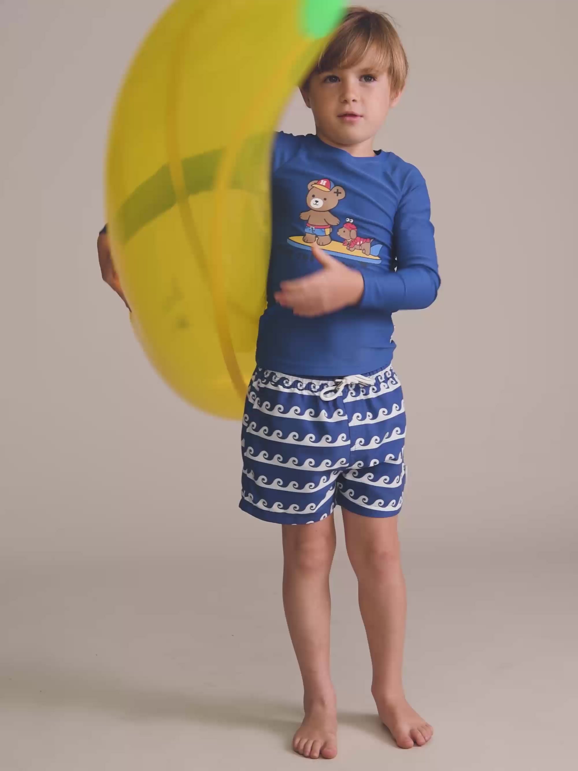 Vacay Surf Hux Rashie SWIMWEAR Huxbaby Shopify