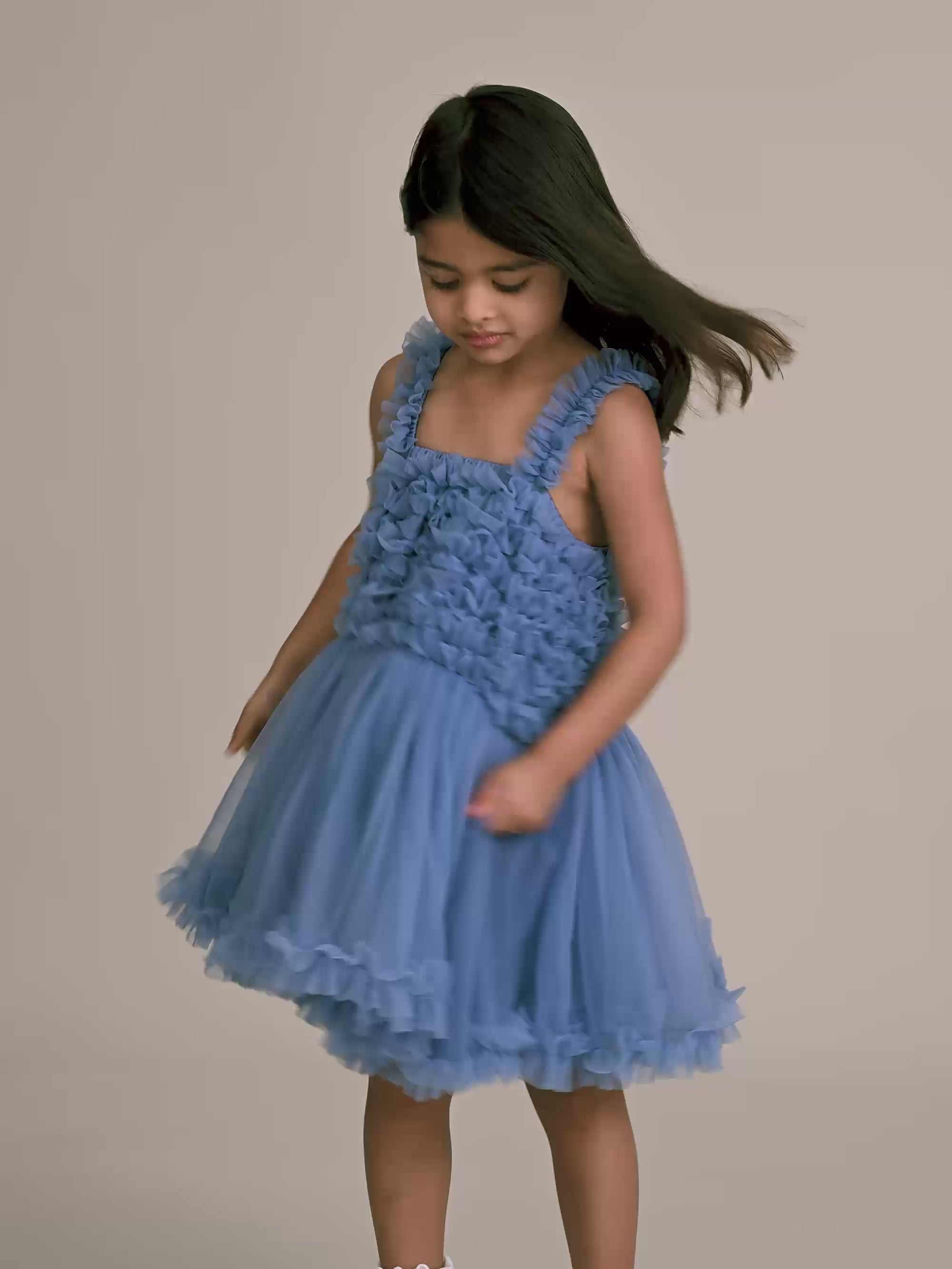 Navy Cha Cha Dress DRESS Huxbaby