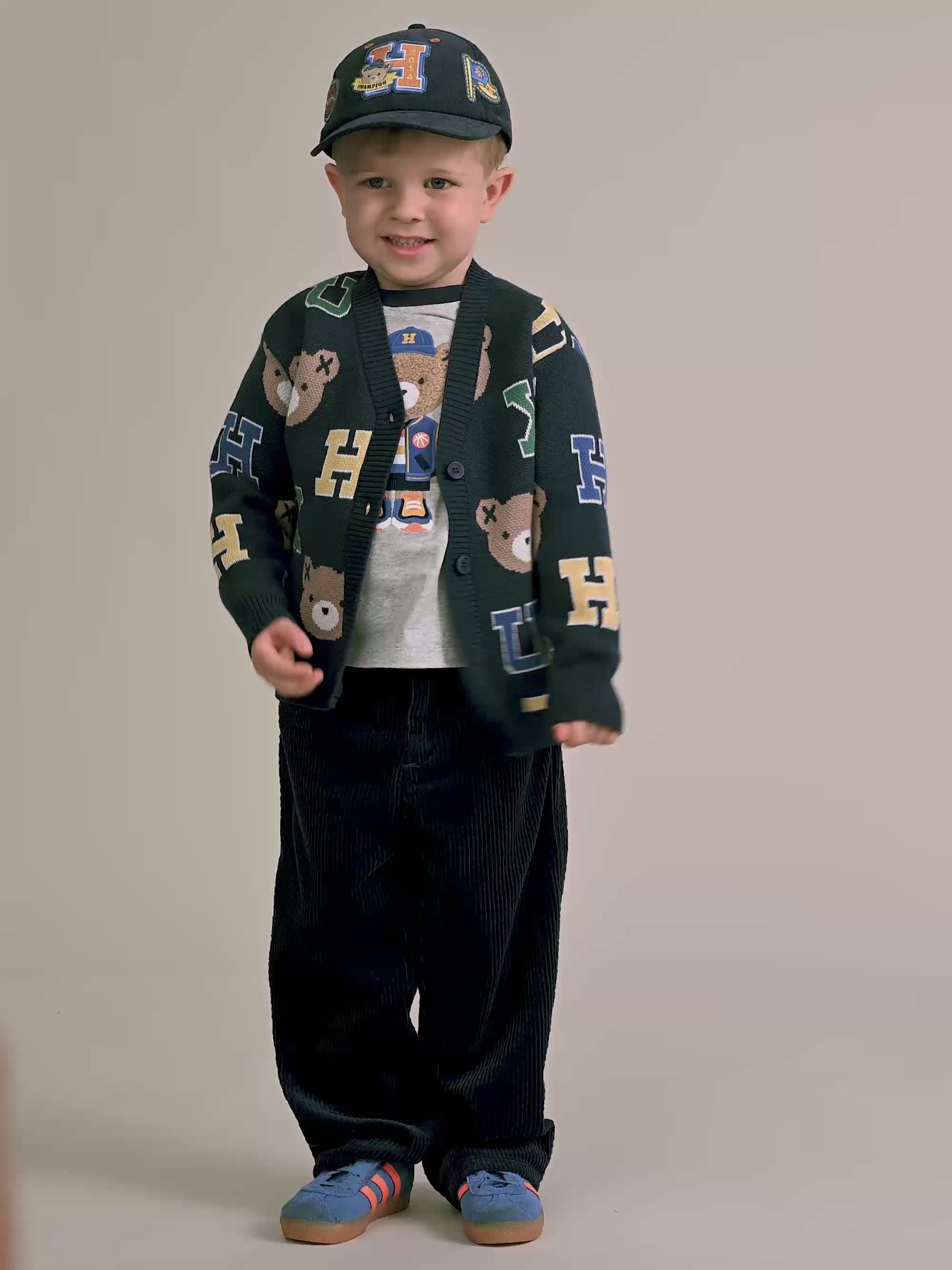 Varsity Letter Hux Cardi KNIT CARDI Huxbaby